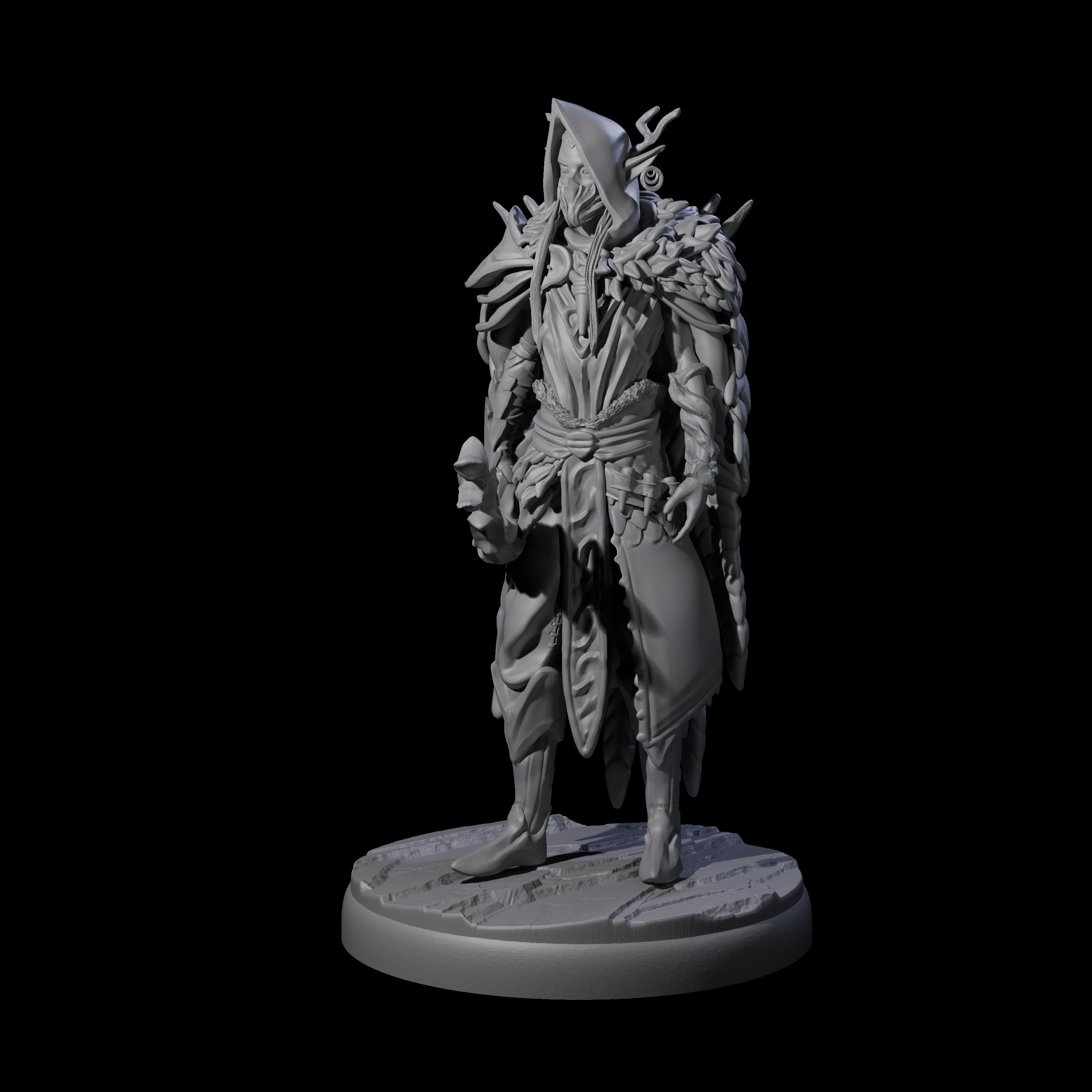 Roaming Dark Elf Ranger A Miniature for Dungeons and Dragons, Pathfinder or other TTRPGs