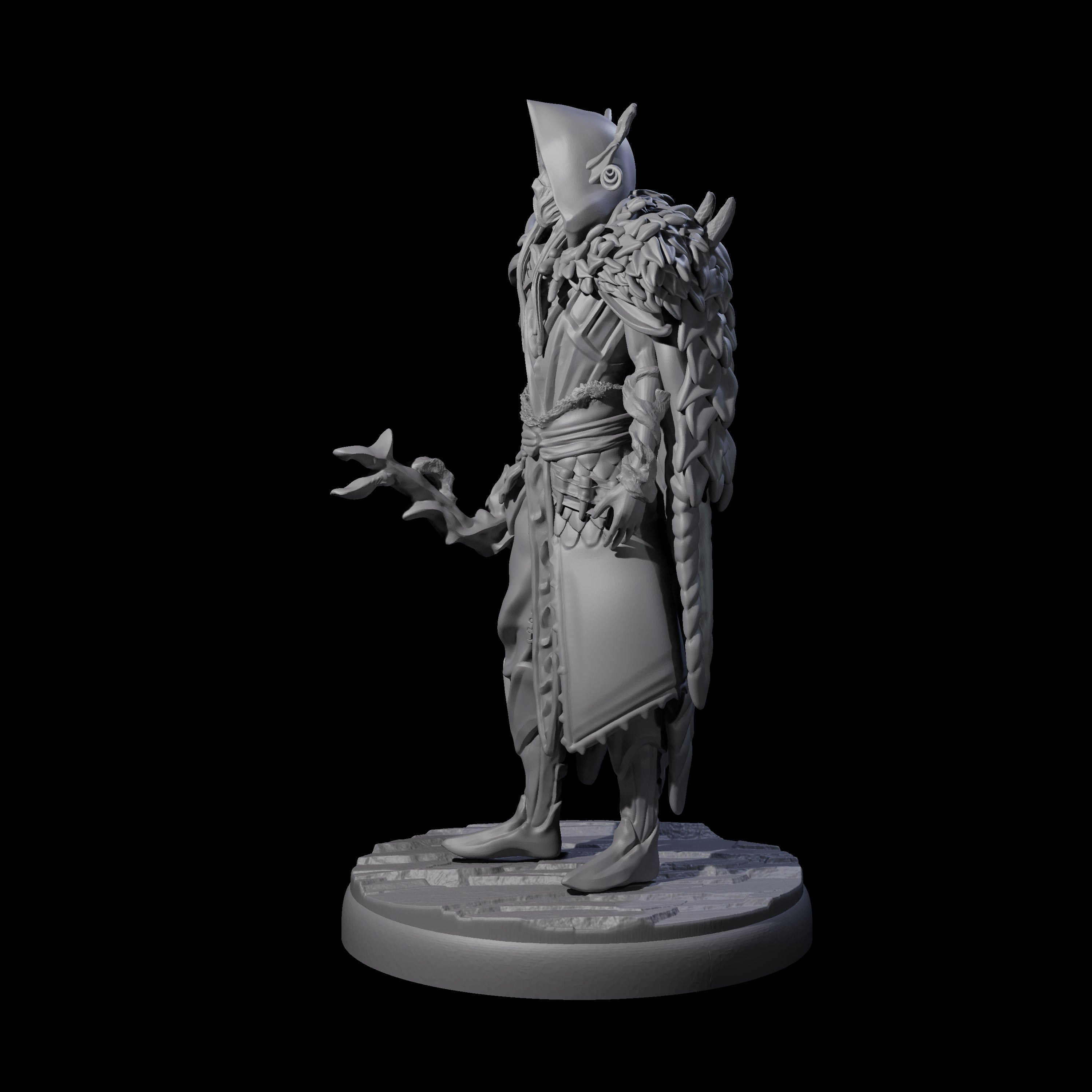 Roaming Dark Elf Ranger A Miniature for Dungeons and Dragons, Pathfinder or other TTRPGs