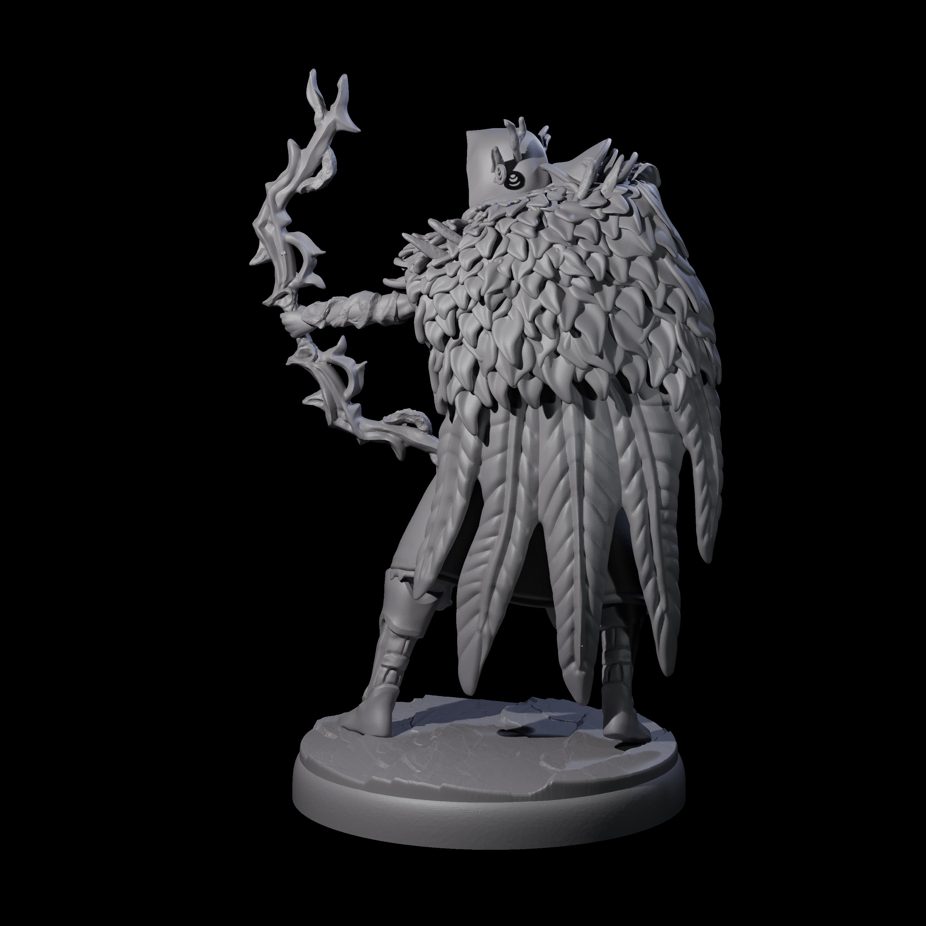 Roaming Dark Elf Ranger B Miniature for Dungeons and Dragons, Pathfinder or other TTRPGs