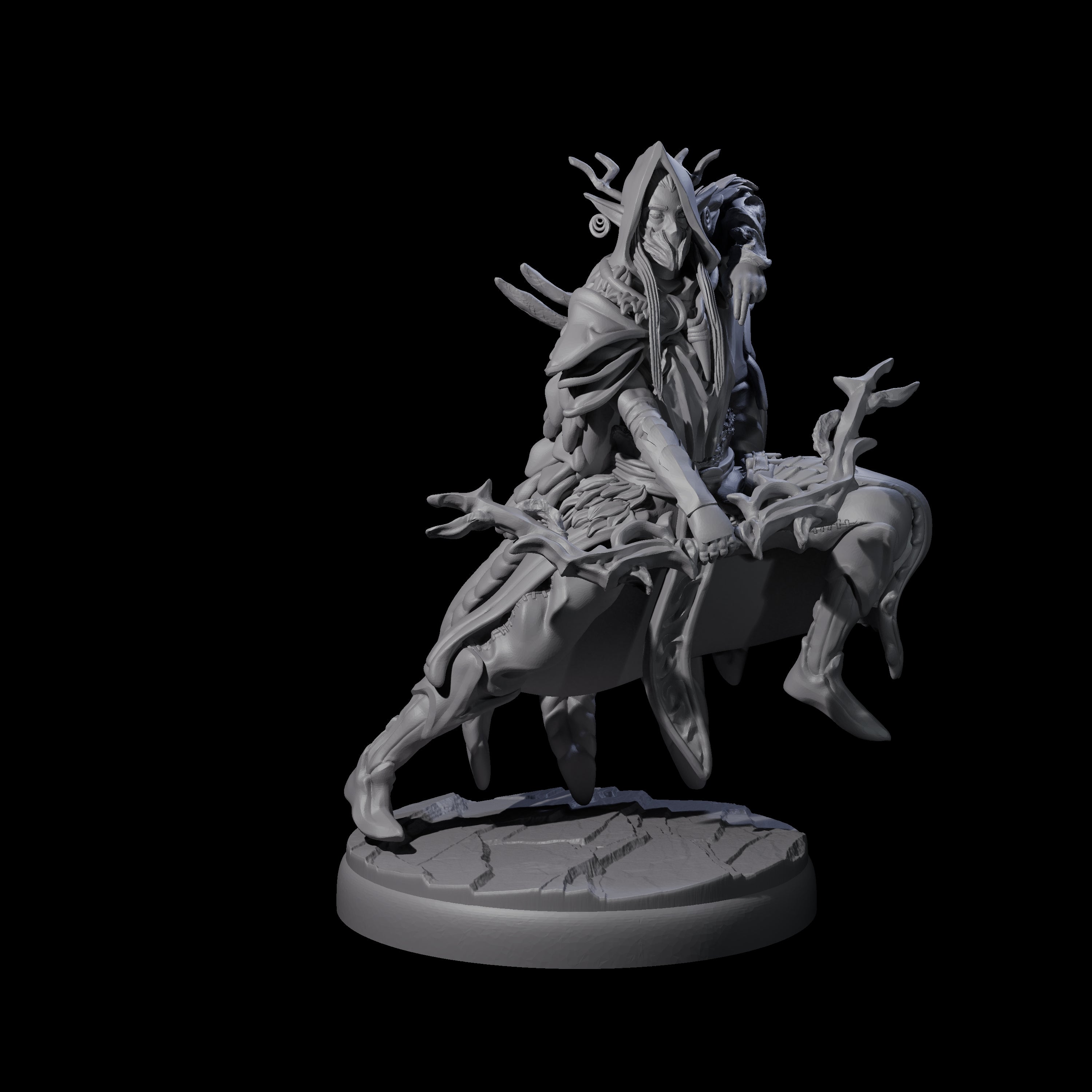 Roaming Dark Elf Ranger C Miniature for Dungeons and Dragons, Pathfinder or other TTRPGs