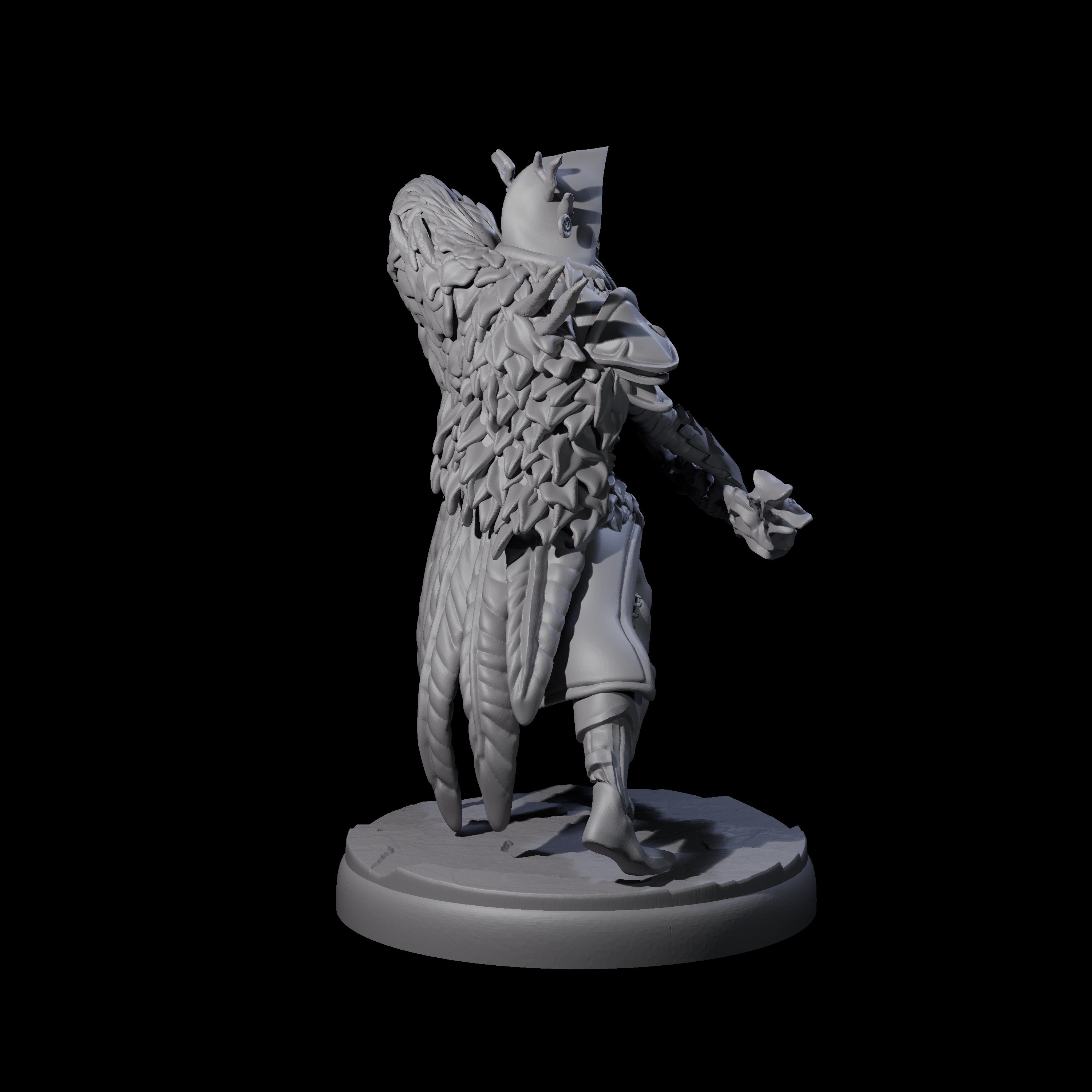 Roaming Dark Elf Ranger C Miniature for Dungeons and Dragons, Pathfinder or other TTRPGs