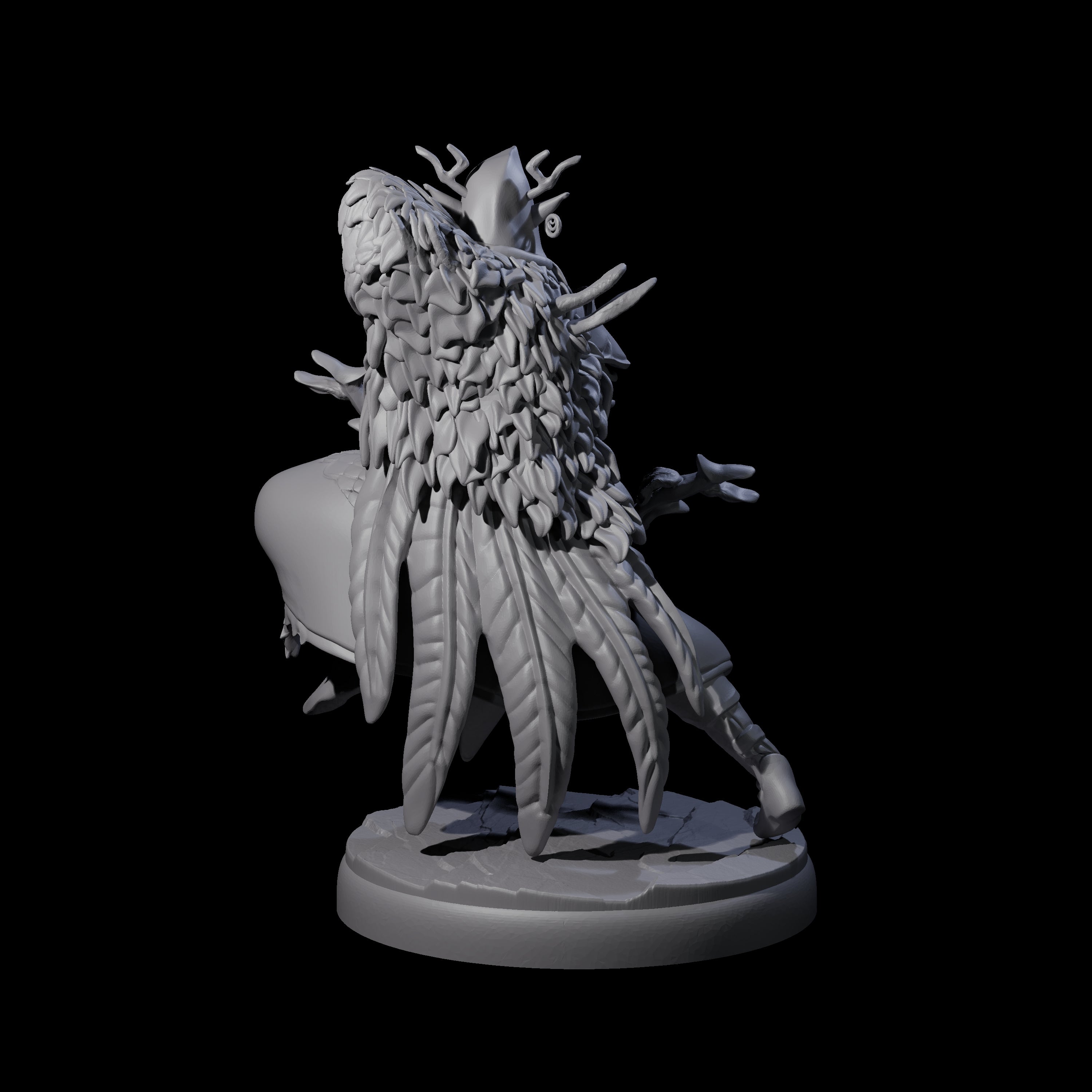 Roaming Dark Elf Ranger C Miniature for Dungeons and Dragons, Pathfinder or other TTRPGs