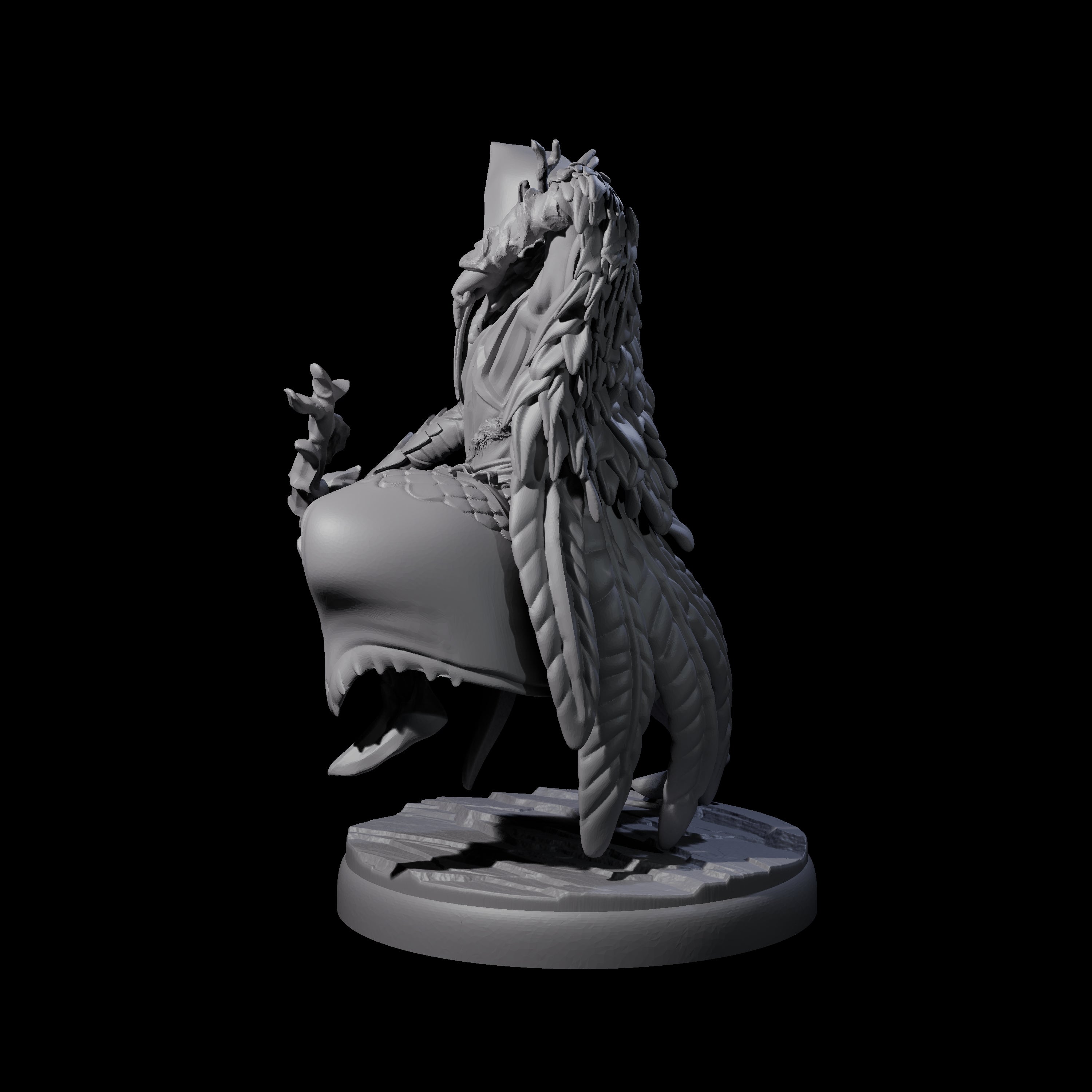 Roaming Dark Elf Ranger C Miniature for Dungeons and Dragons, Pathfinder or other TTRPGs