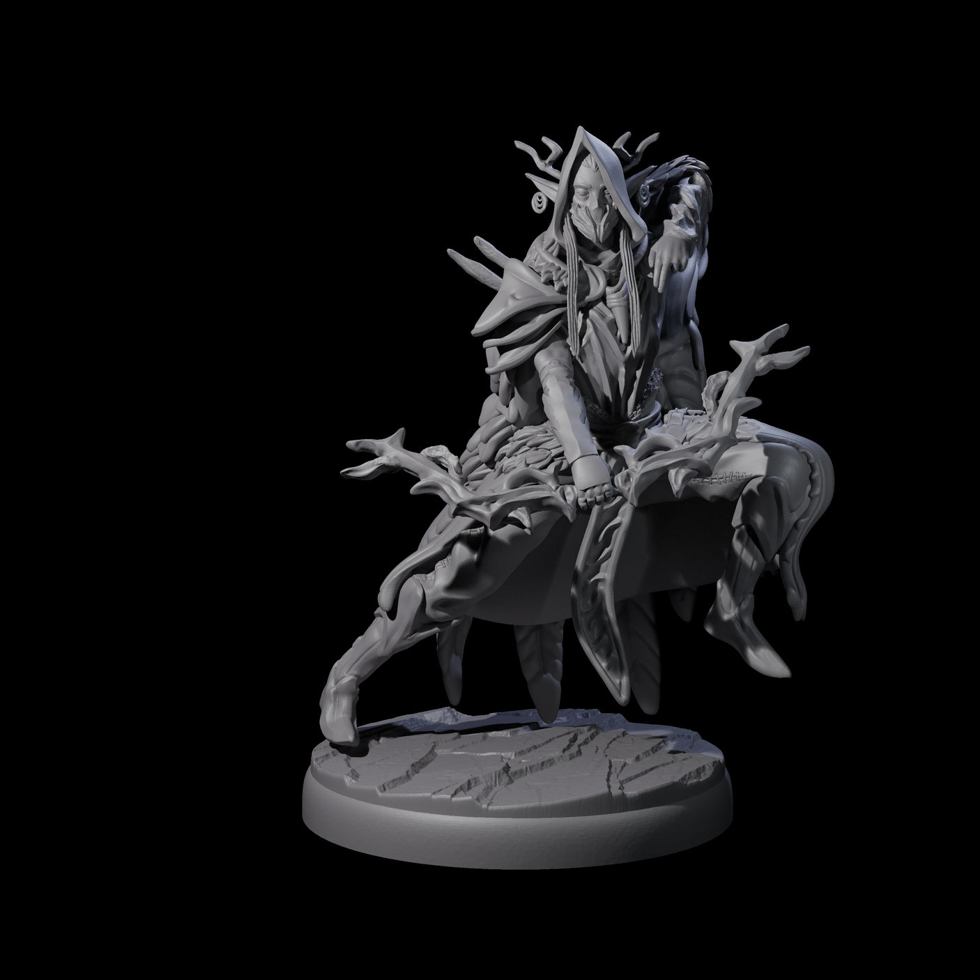 Roaming Dark Elf Ranger C Miniature for Dungeons and Dragons, Pathfinder or other TTRPGs