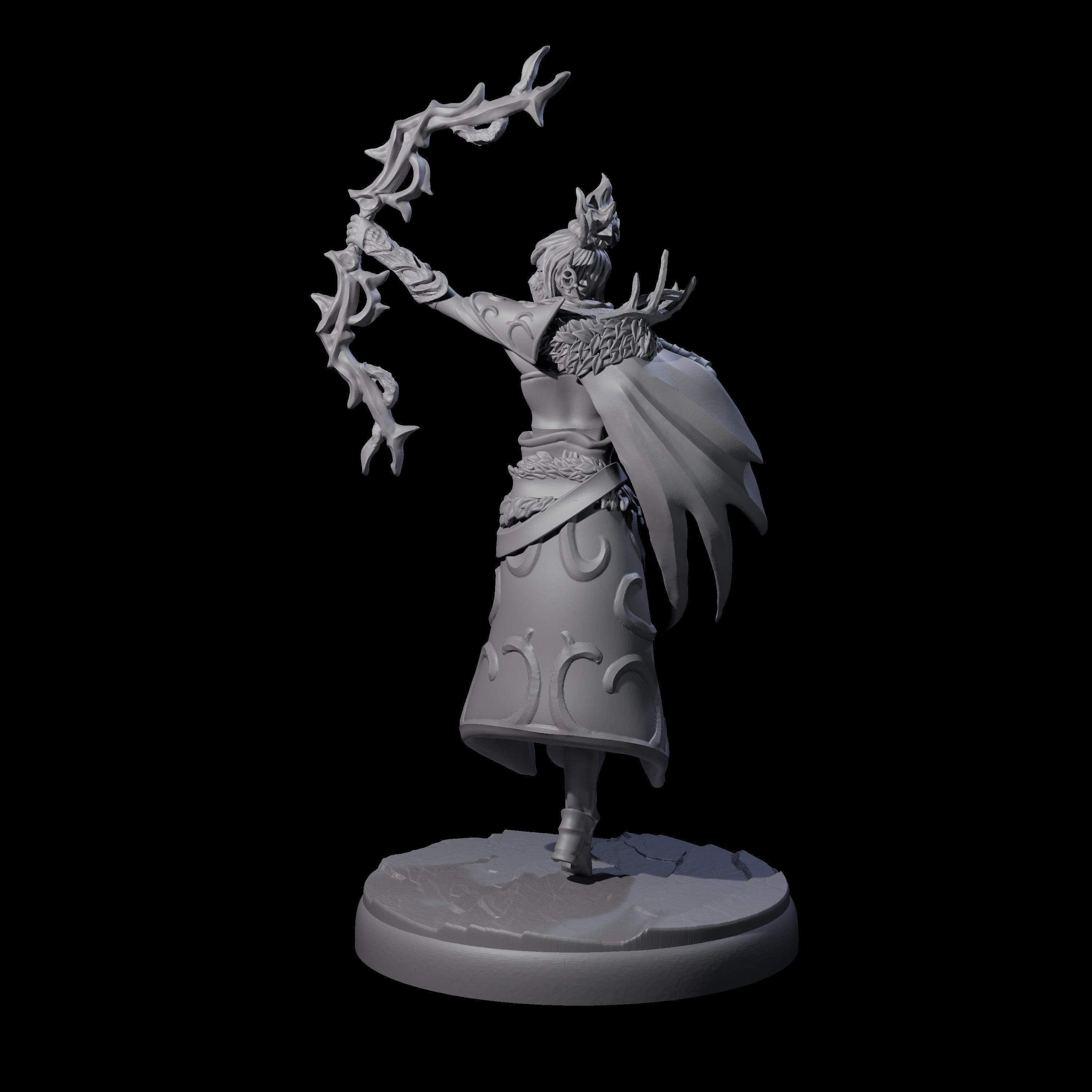 Roaming Dark Elf Ranger E Miniature for Dungeons and Dragons, Pathfinder or other TTRPGs