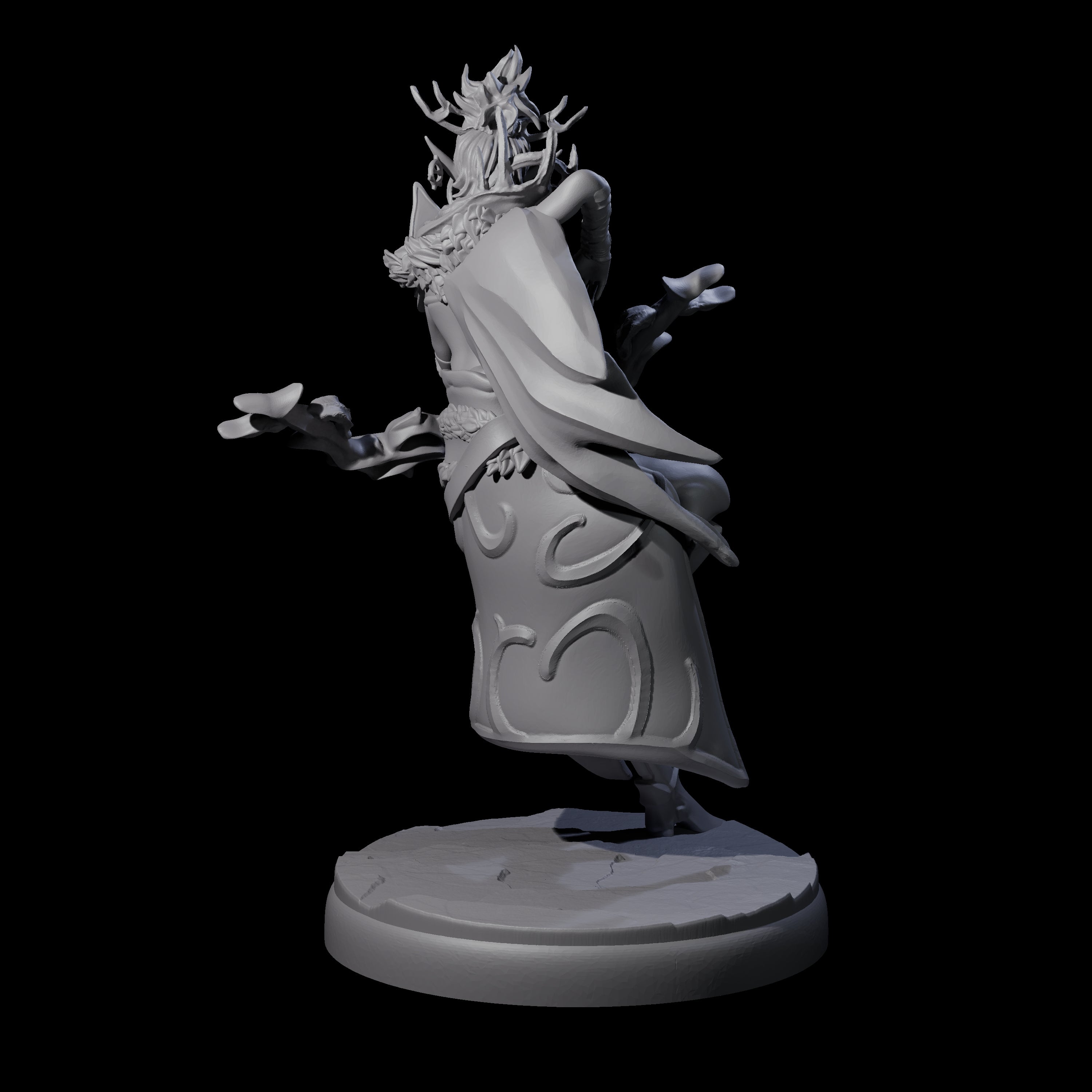 Roaming Dark Elf Ranger F Miniature for Dungeons and Dragons, Pathfinder or other TTRPGs