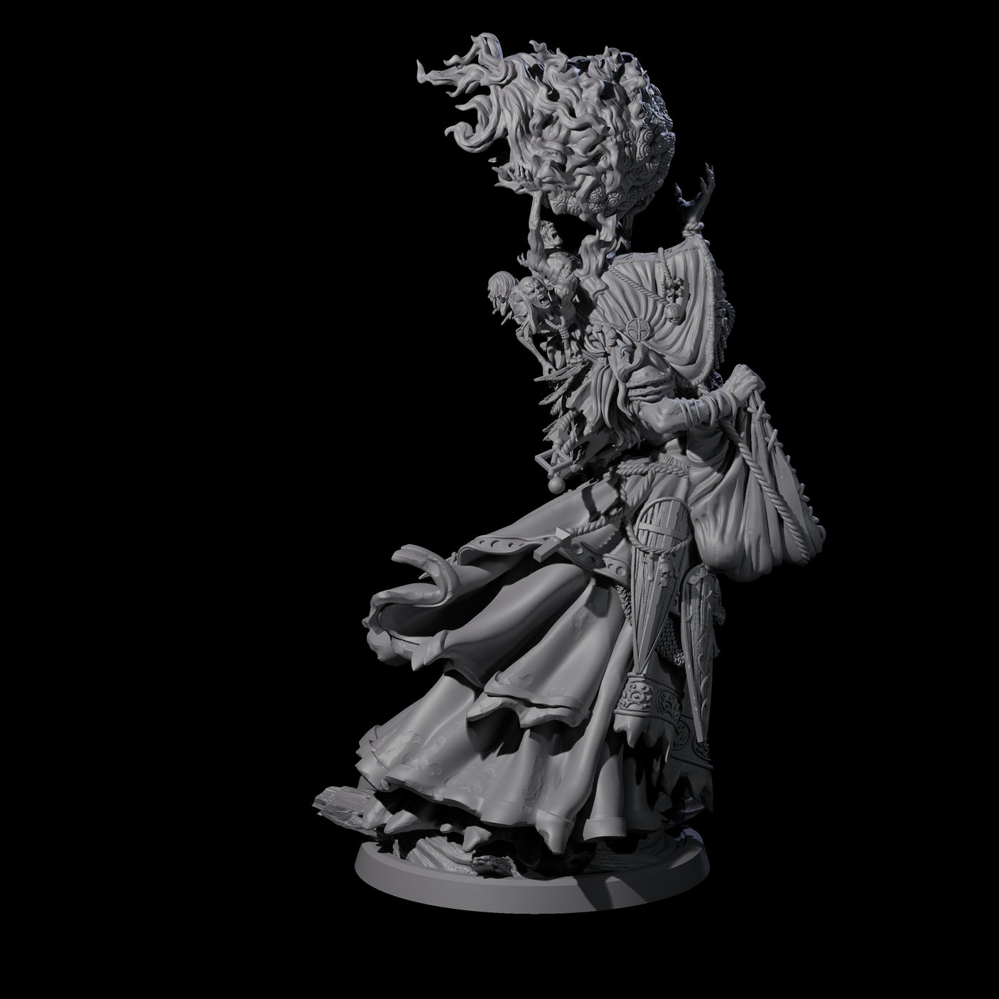 Roaming Darvakka B Miniature for Dungeons and Dragons, Pathfinder or other TTRPGs
