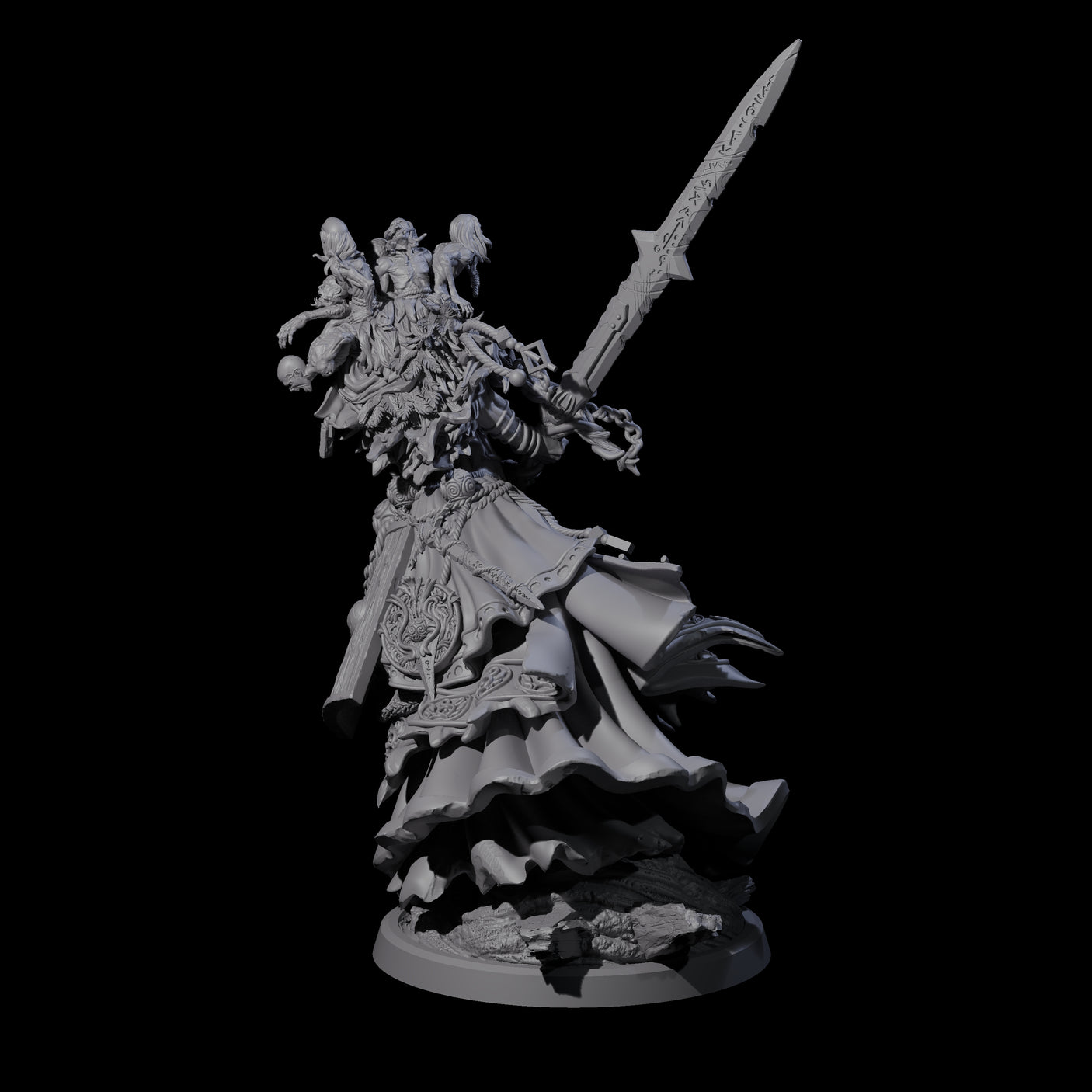 Roaming Darvakka C Miniature for Dungeons and Dragons, Pathfinder or other TTRPGs