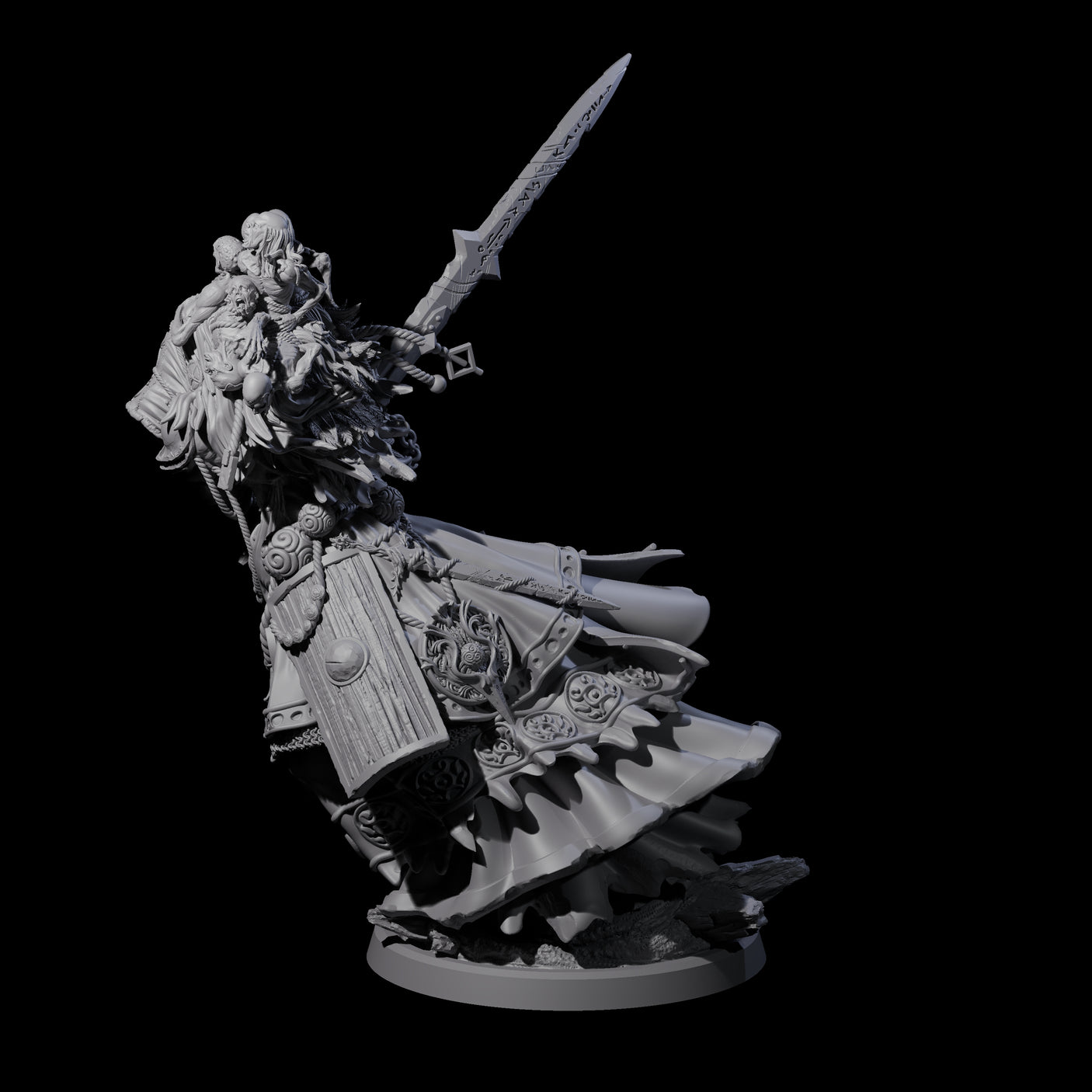 Roaming Darvakka C Miniature for Dungeons and Dragons, Pathfinder or other TTRPGs