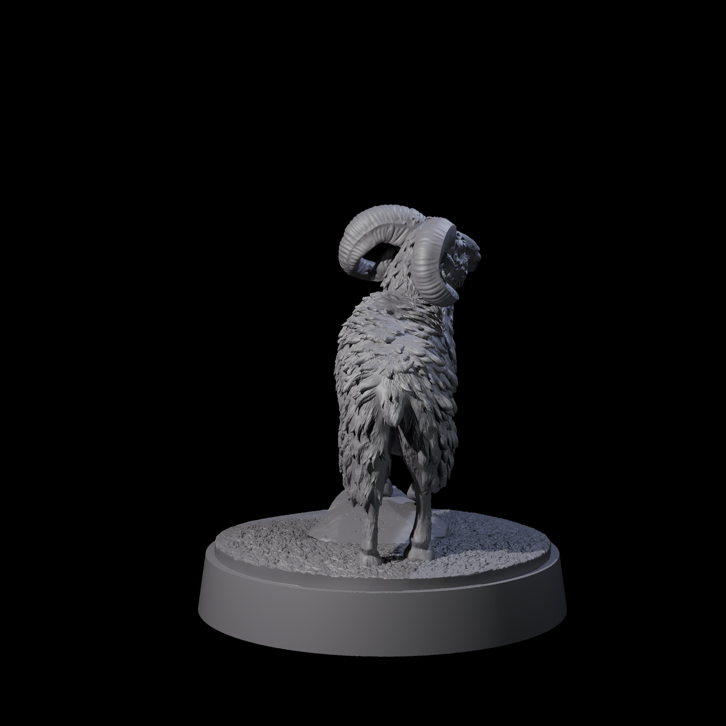 Roaming Ram Miniature for Dungeons and Dragons, Pathfinder or other TTRPGs