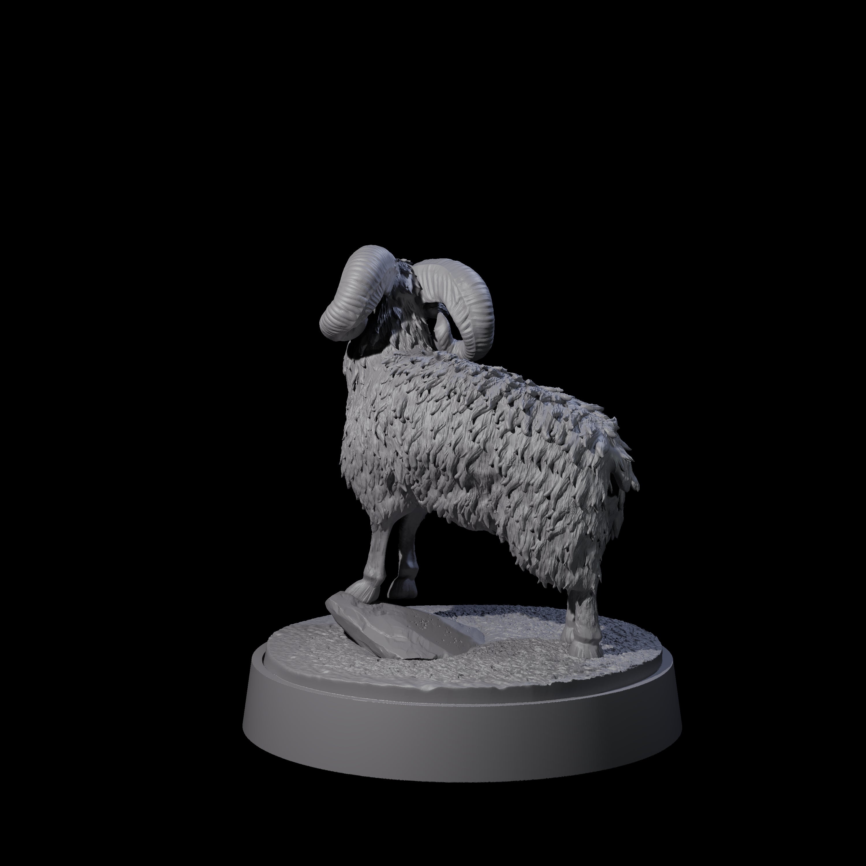 Roaming Ram Miniature for Dungeons and Dragons, Pathfinder or other TTRPGs