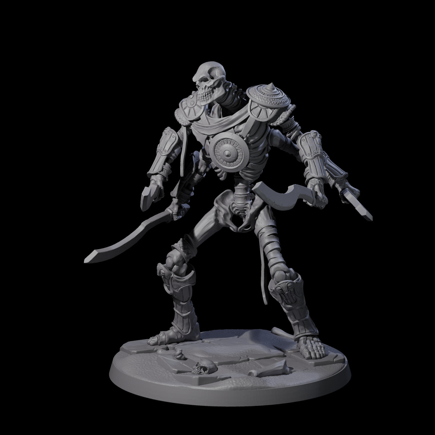 Roaming Skeletal Hulk A Miniature for Dungeons and Dragons, Pathfinder or other TTRPGs
