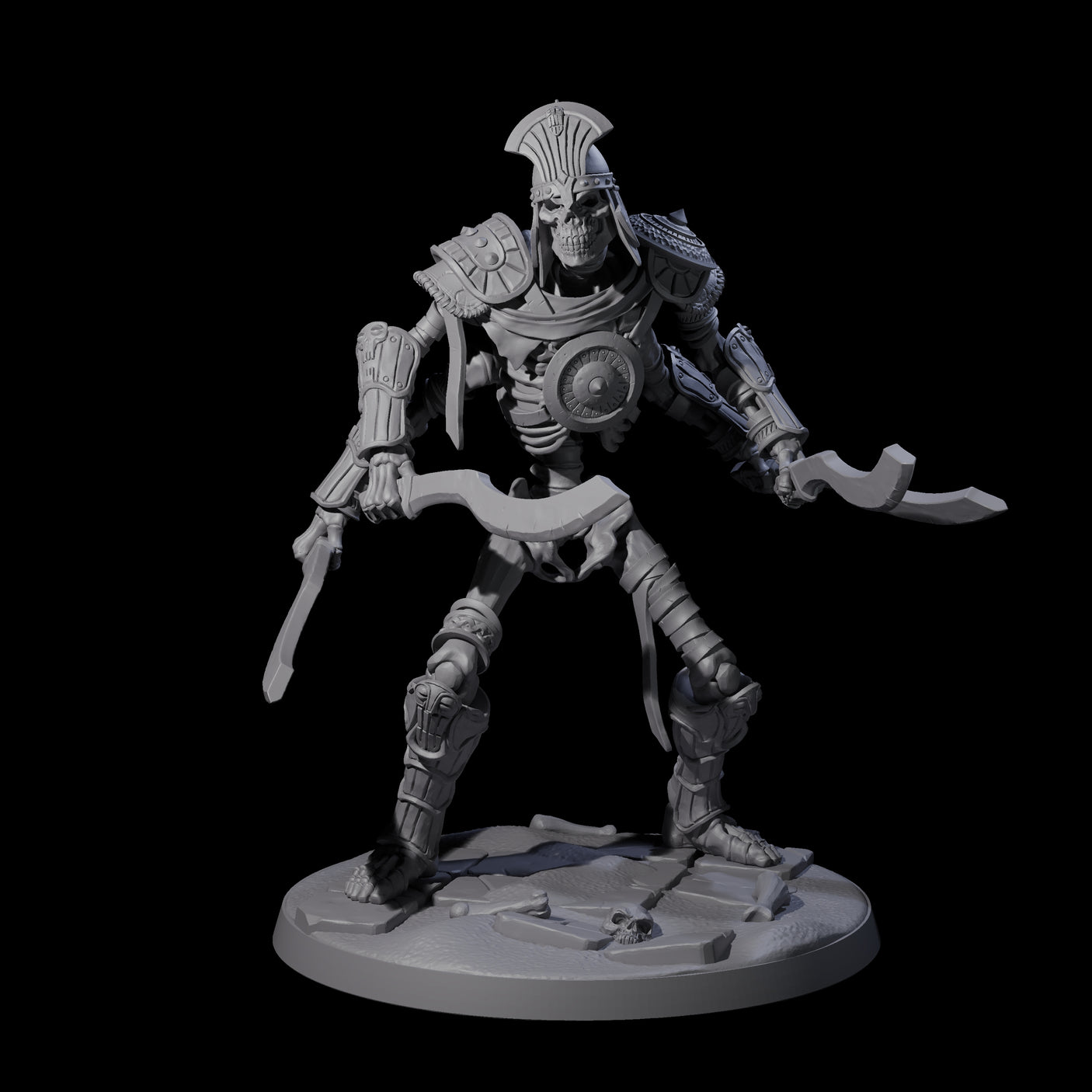 Roaming Skeletal Hulk A Miniature for Dungeons and Dragons, Pathfinder or other TTRPGs