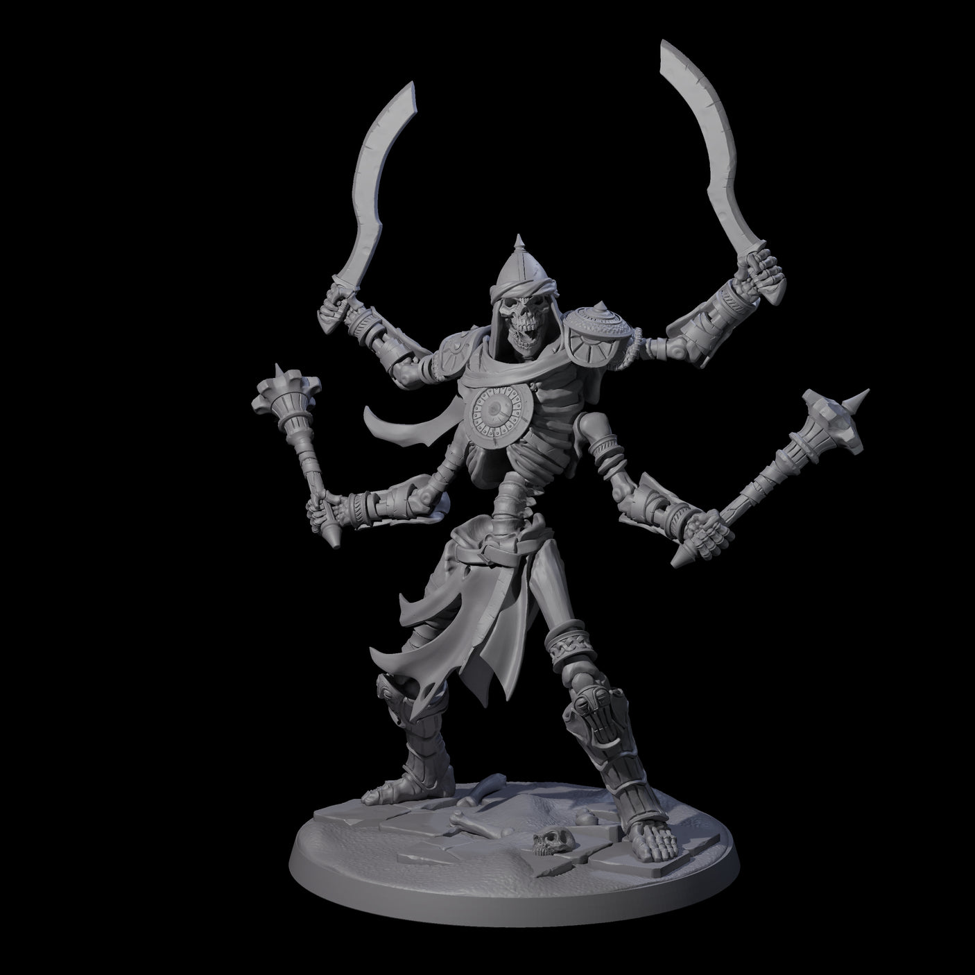 Roaming Skeletal Hulk C Miniature for Dungeons and Dragons, Pathfinder or other TTRPGs