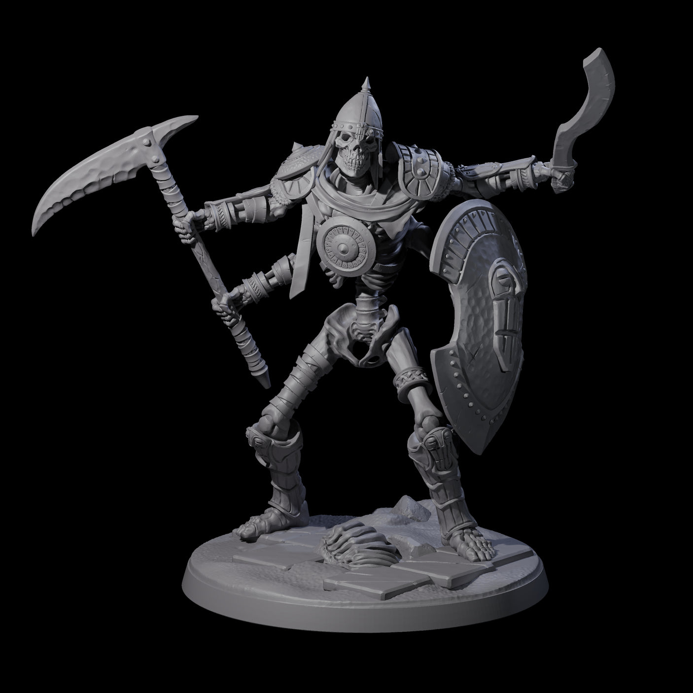 Roaming Skeletal Hulk D Miniature for Dungeons and Dragons, Pathfinder or other TTRPGs