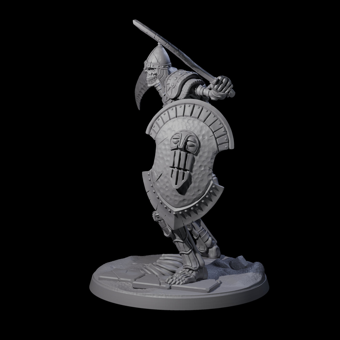 Roaming Skeletal Hulk D Miniature for Dungeons and Dragons, Pathfinder or other TTRPGs