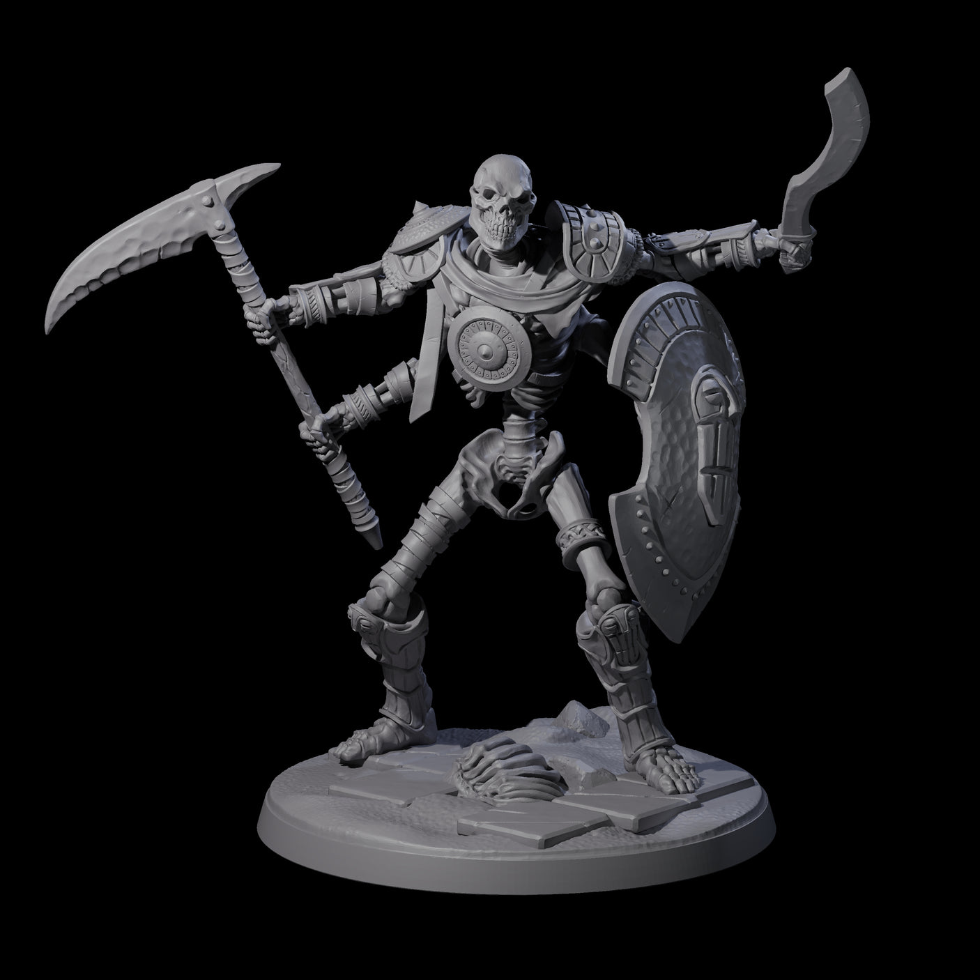 Roaming Skeletal Hulk D Miniature for Dungeons and Dragons, Pathfinder or other TTRPGs
