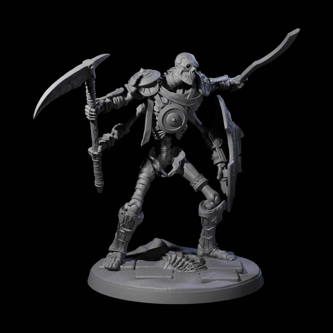 Roaming Skeletal Hulk D Miniature for Dungeons and Dragons, Pathfinder or other TTRPGs