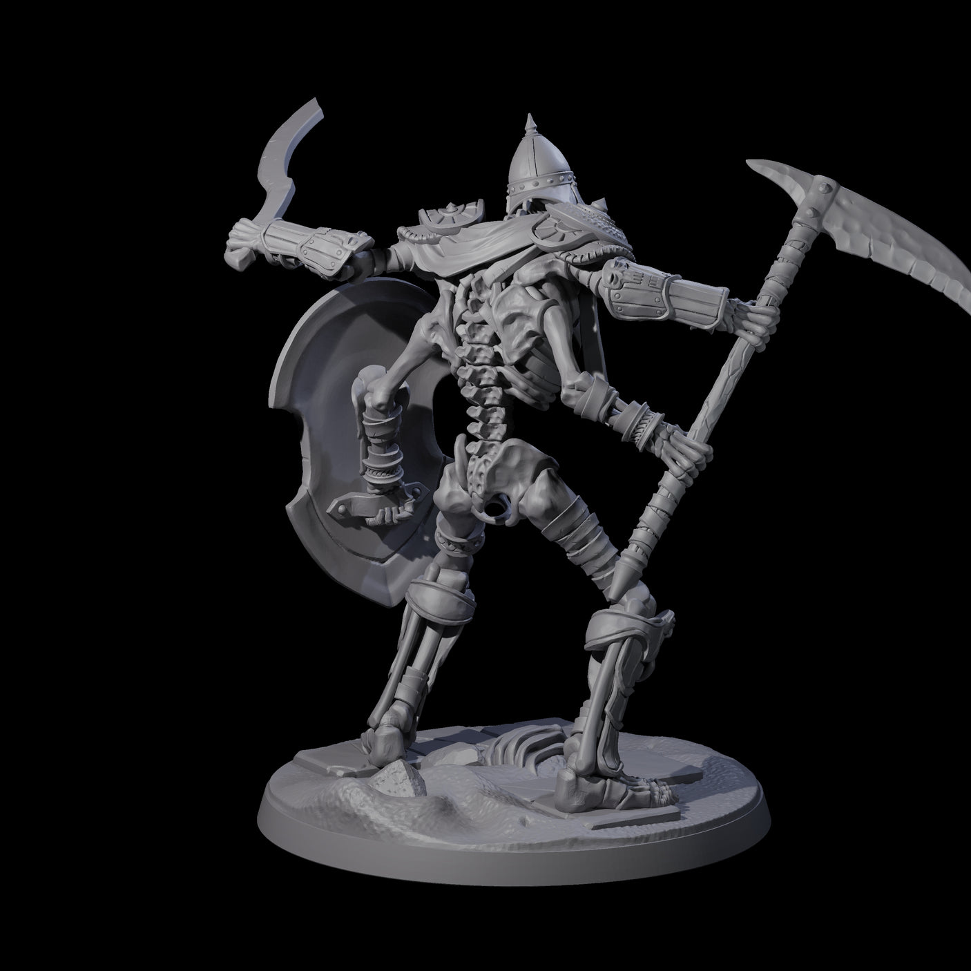 Roaming Skeletal Hulk D Miniature for Dungeons and Dragons, Pathfinder or other TTRPGs