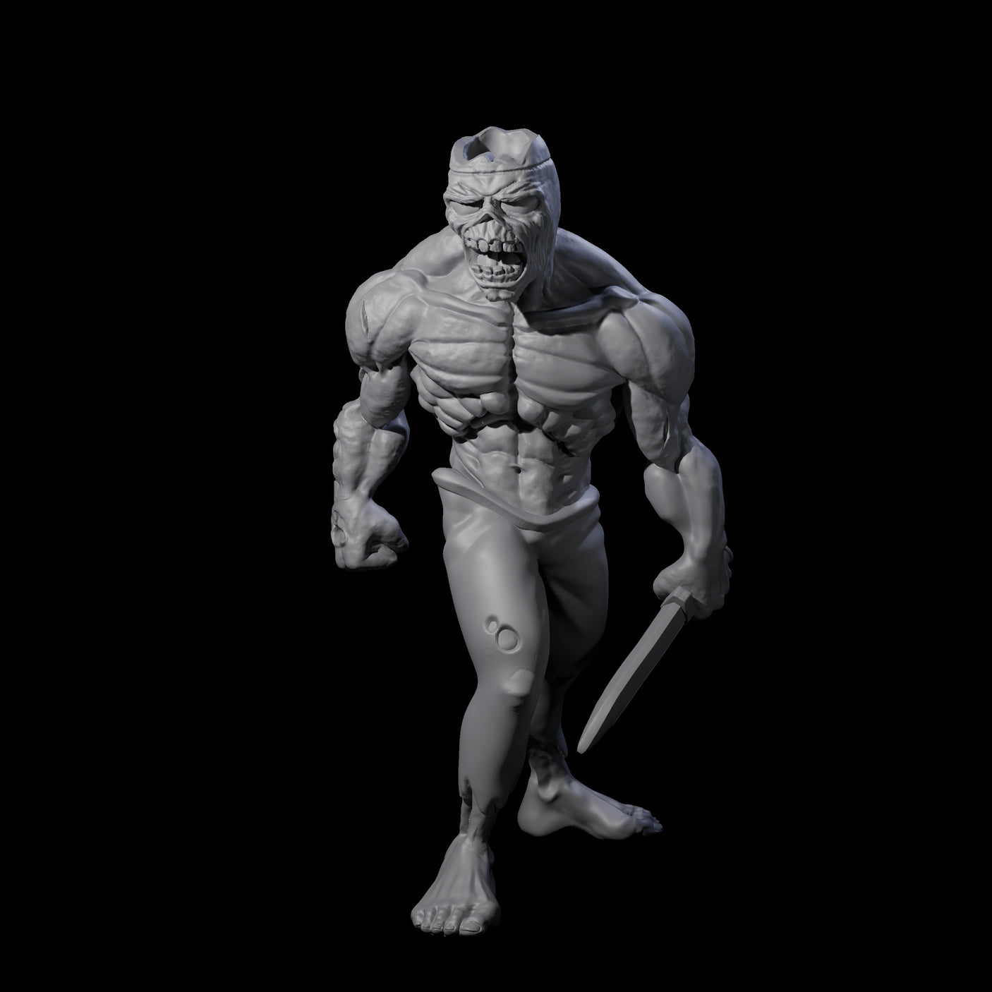 Roaming Zombie B Miniature for Dungeons and Dragons, Pathfinder or other TTRPGs