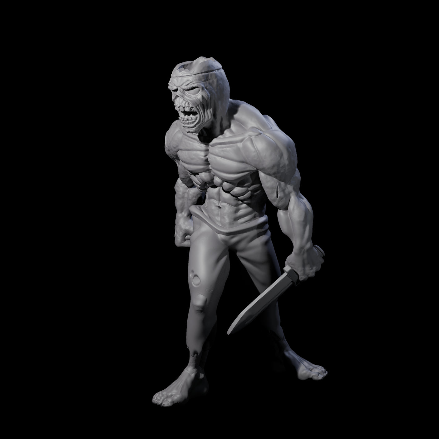 Roaming Zombie B Miniature for Dungeons and Dragons, Pathfinder or other TTRPGs