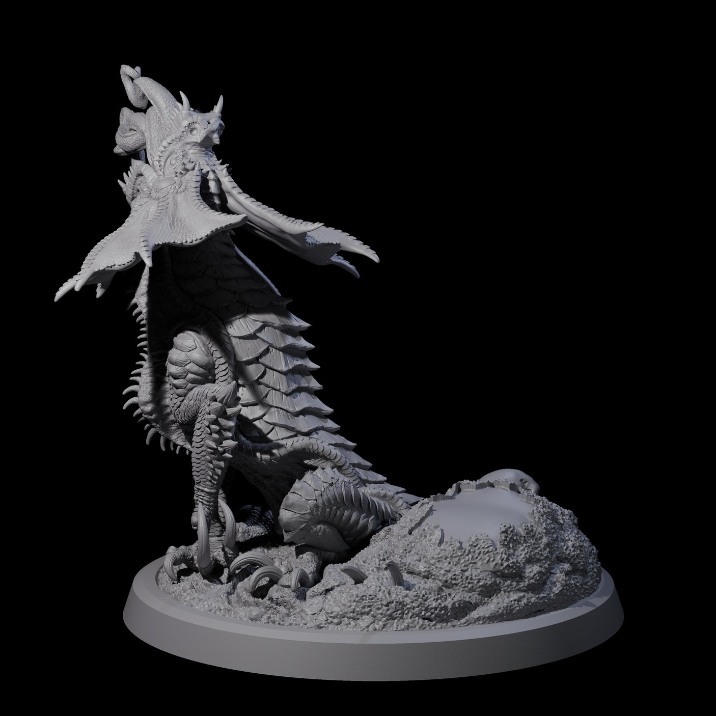 Roaring Far Realm Dragon Miniature for Dungeons and Dragons, Pathfinder or other TTRPGs
