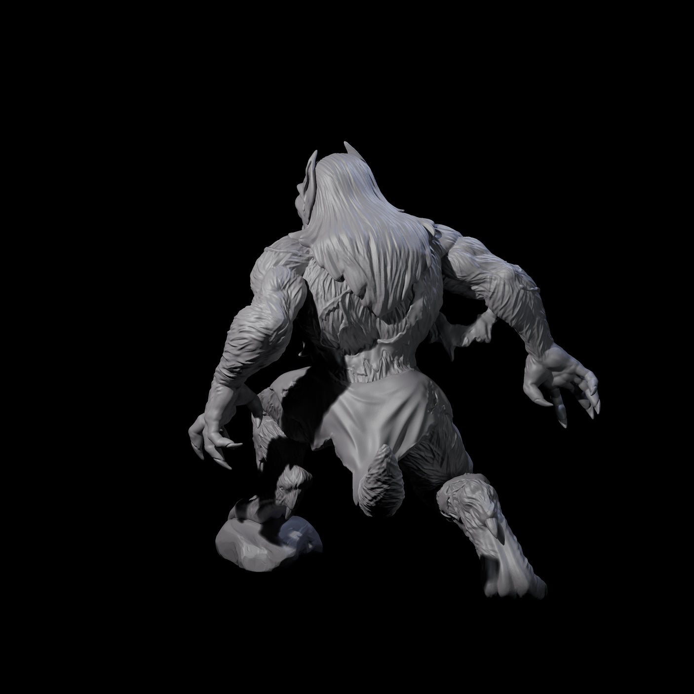 Roaring Shebeast Miniature for Dungeons and Dragons, Pathfinder or other TTRPGs