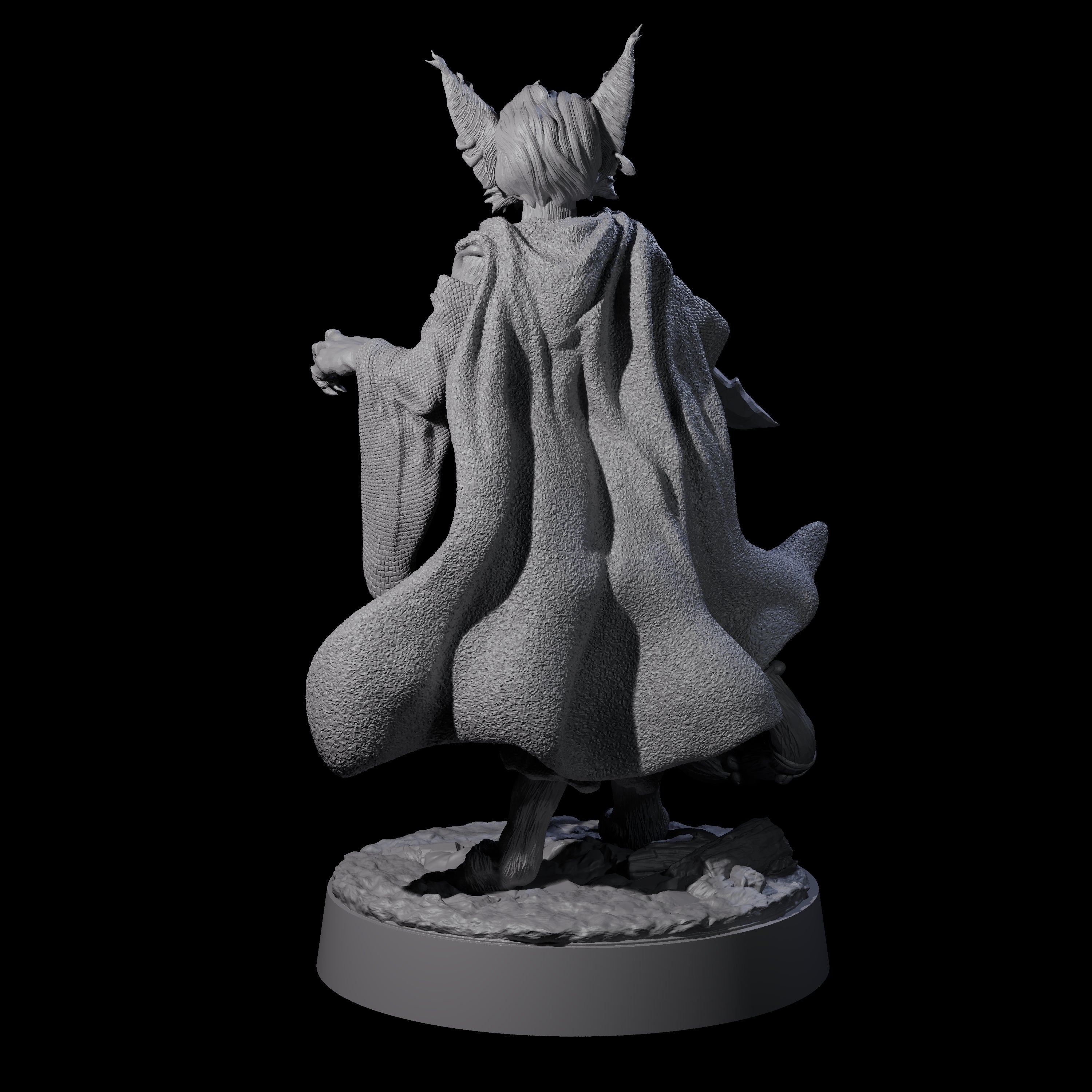 Robed Tabaxi Rogue A Miniature for Dungeons and Dragons, Pathfinder or other TTRPGs