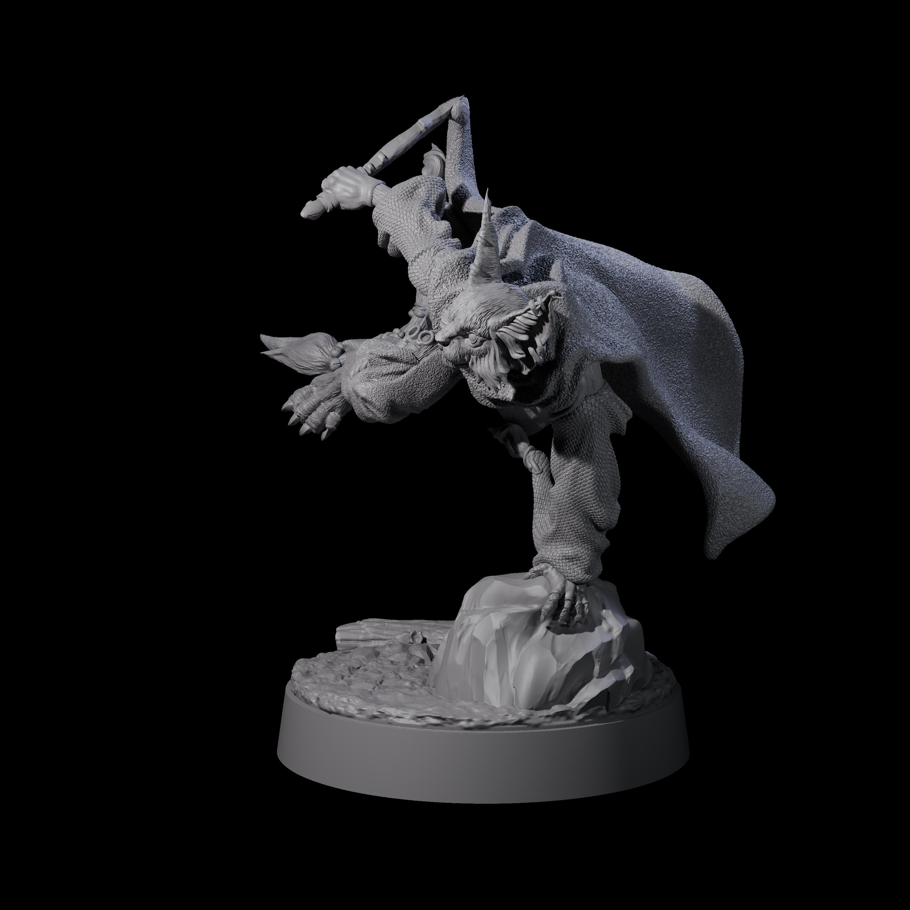 Robed Tabaxi Rogue C Miniature for Dungeons and Dragons, Pathfinder or other TTRPGs
