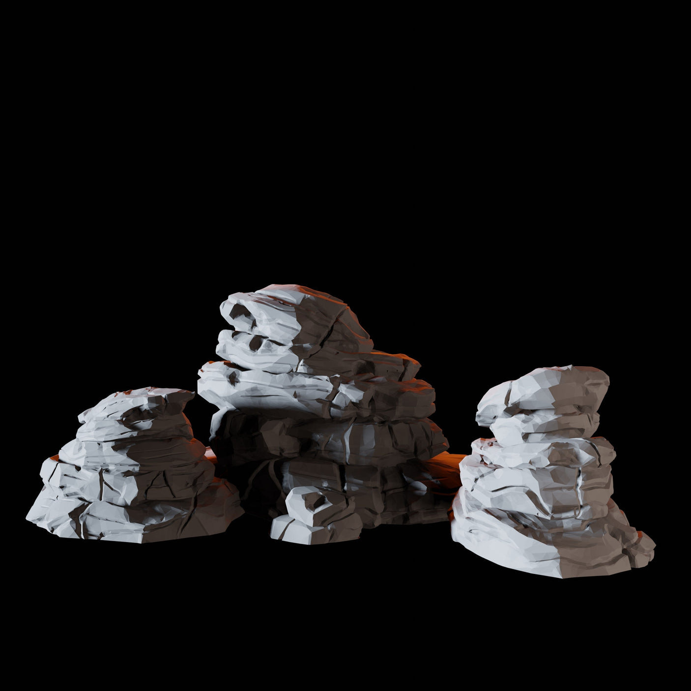 Rocks A Miniature for Dungeons and Dragons, Pathfinder or other TTRPGs