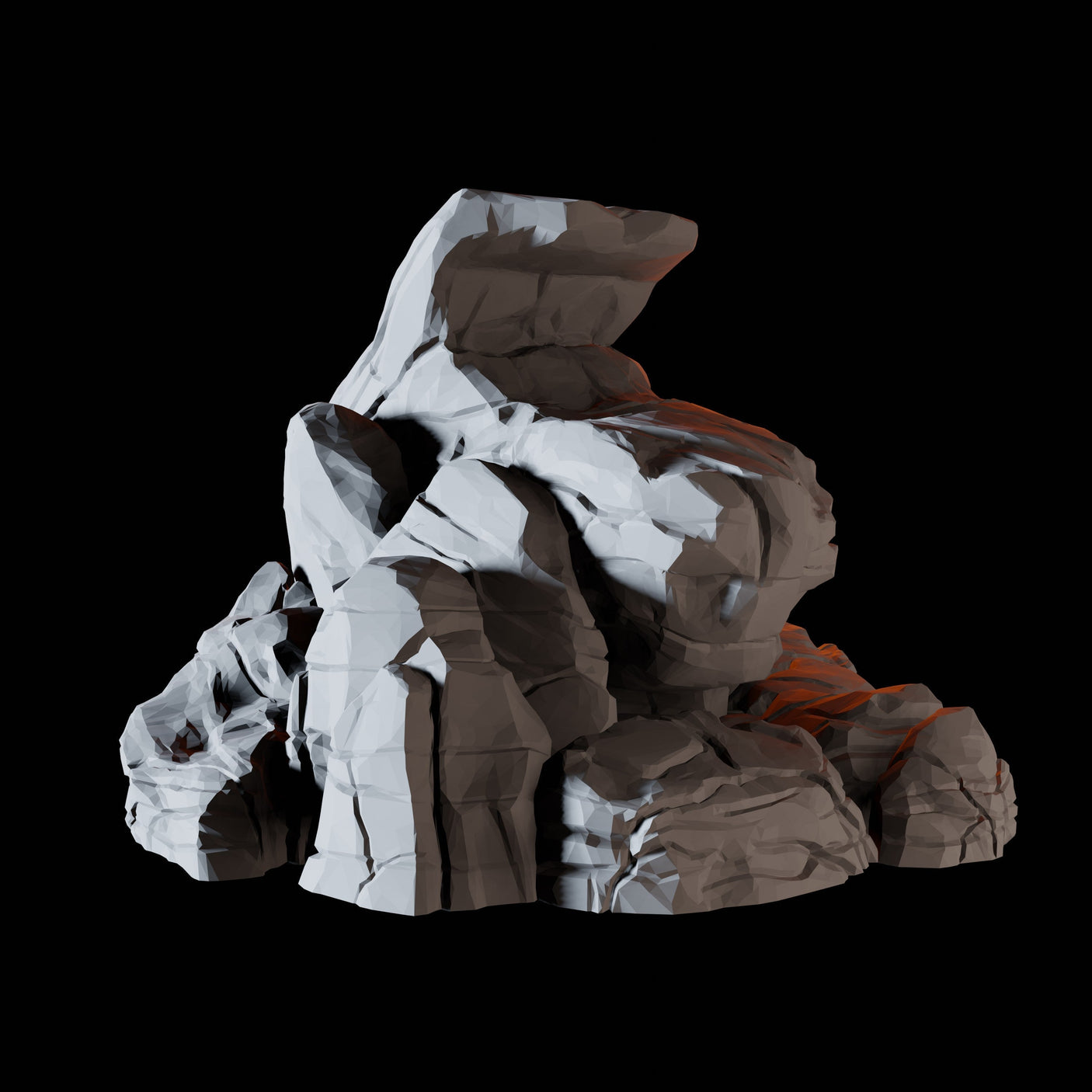 Rocks C Miniature for Dungeons and Dragons, Pathfinder or other TTRPGs