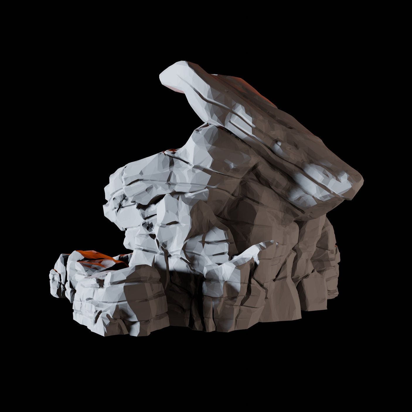 Rocks C Miniature for Dungeons and Dragons, Pathfinder or other TTRPGs