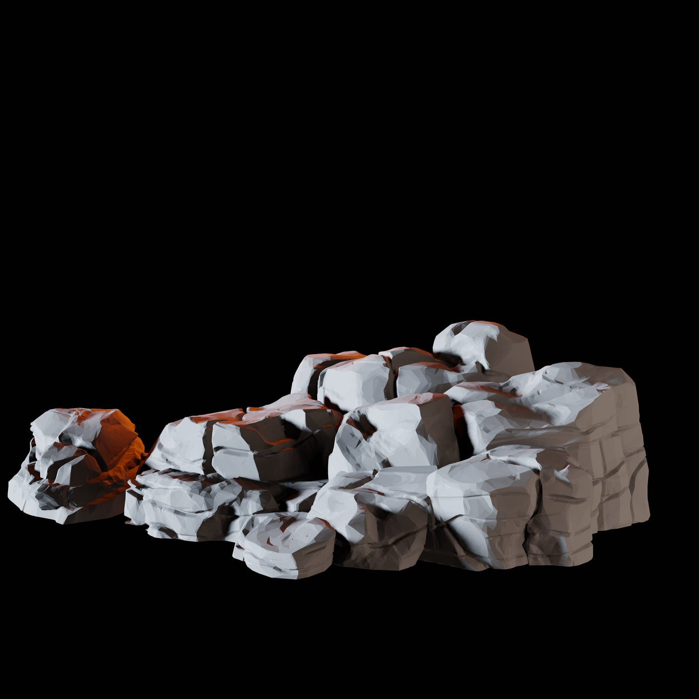 Rocks D Miniature for Dungeons and Dragons, Pathfinder or other TTRPGs