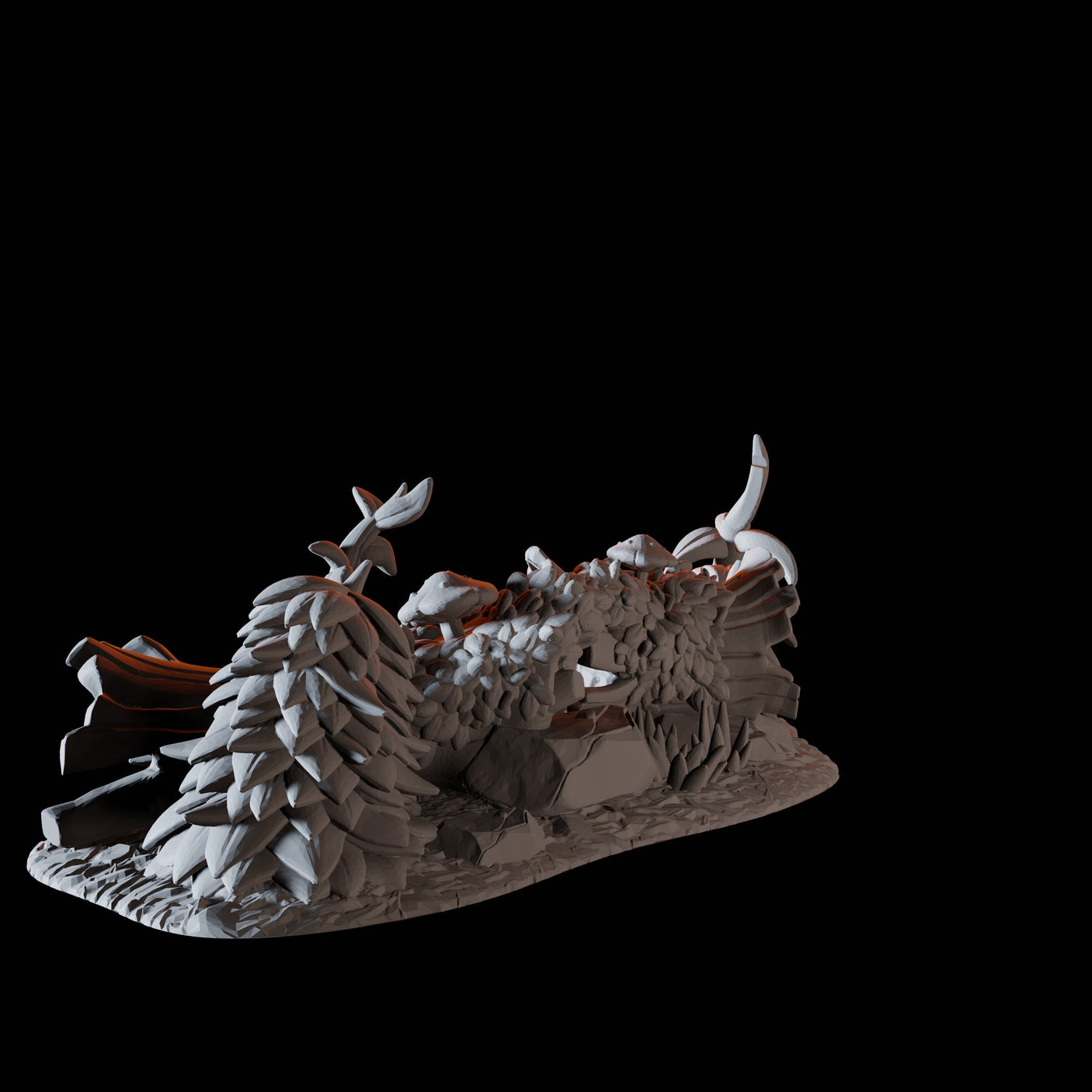 Rocks and Plants Miniature for Dungeons and Dragons, Pathfinder or other TTRPGs