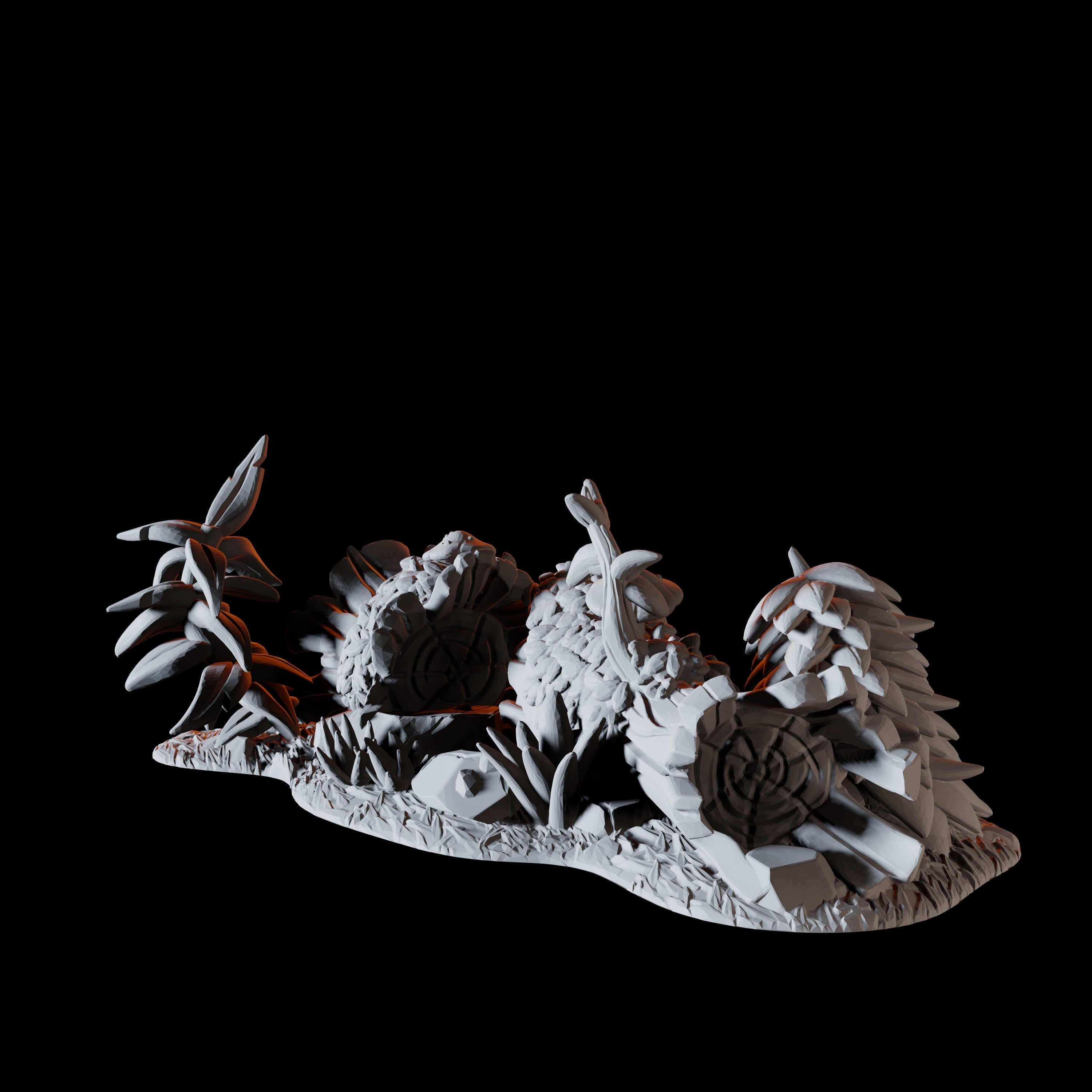 Rocks and Plants Miniature for Dungeons and Dragons, Pathfinder or other TTRPGs