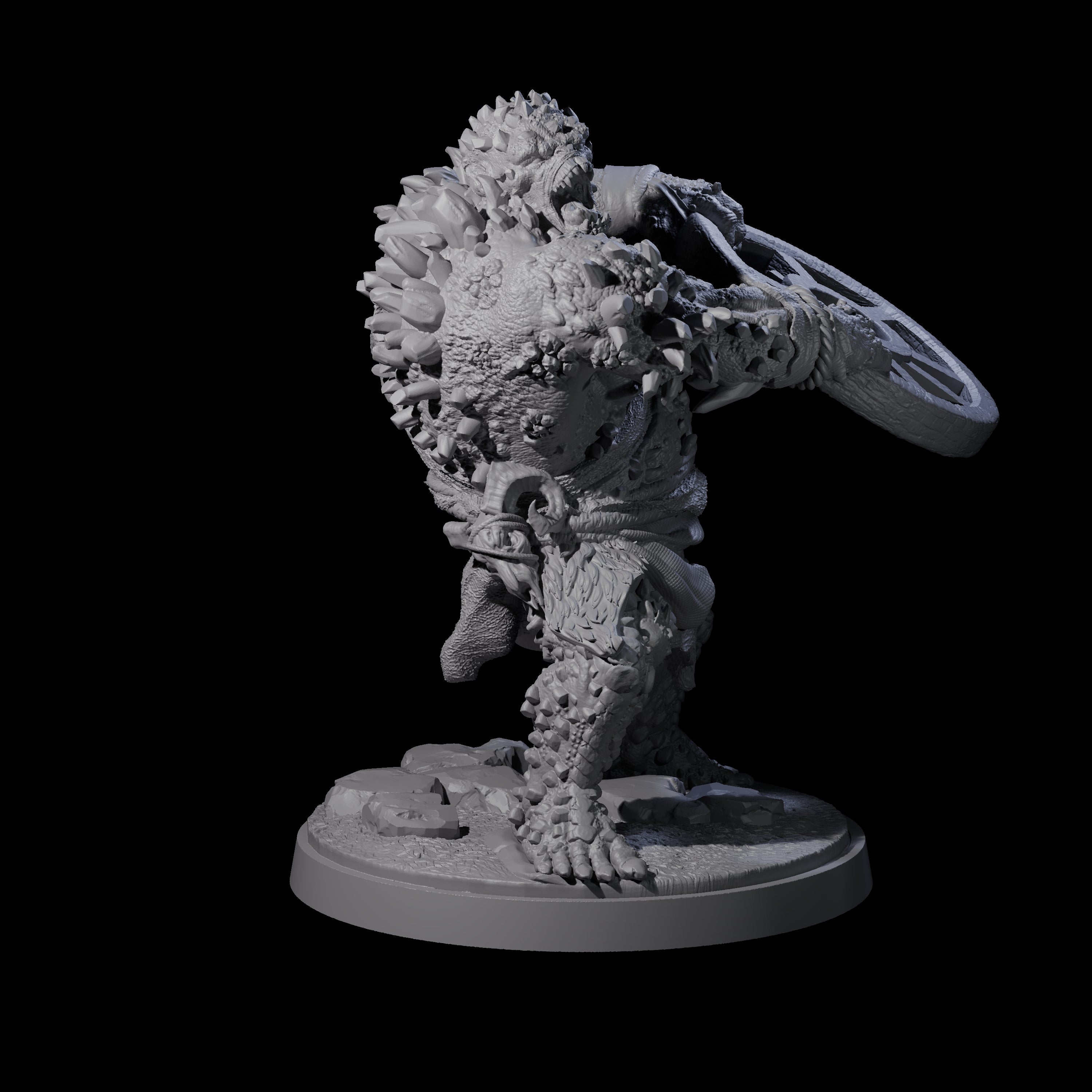 Rocky Ogre B Miniature for Dungeons and Dragons, Pathfinder or other TTRPGs