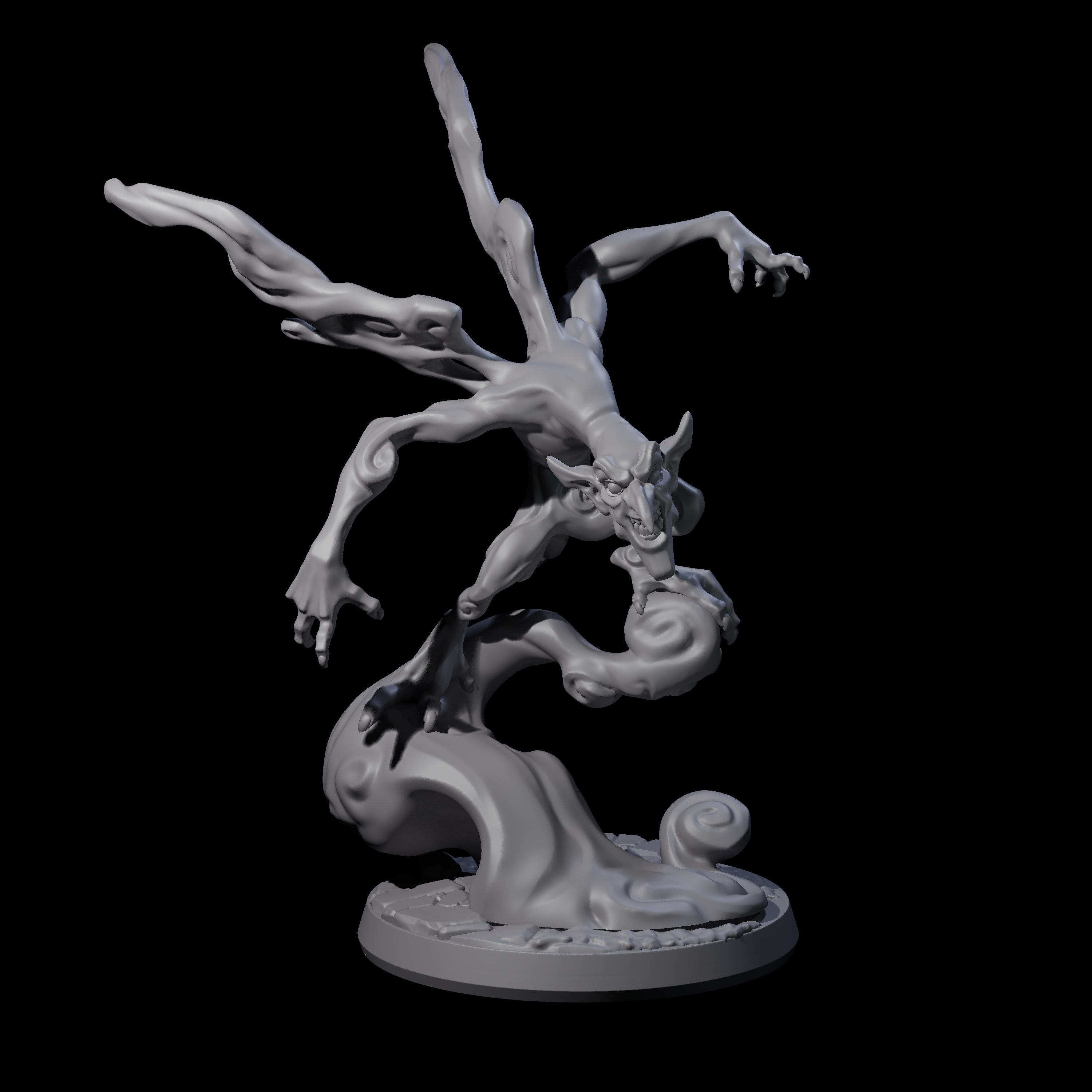 Roiling Smoke Mephit Miniature for Dungeons and Dragons, Pathfinder or other TTRPGs