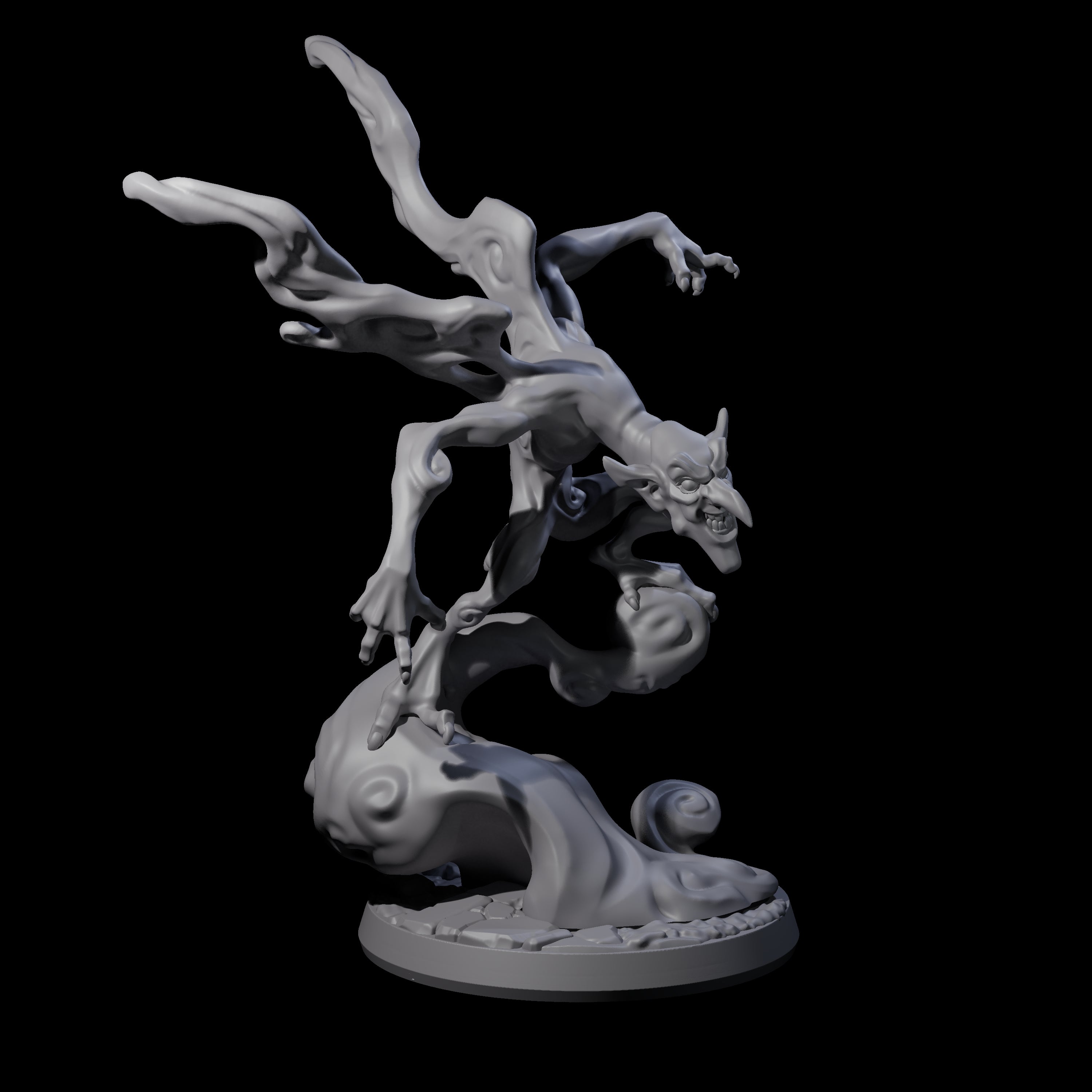 Roiling Smoke Mephit Miniature for Dungeons and Dragons, Pathfinder or other TTRPGs