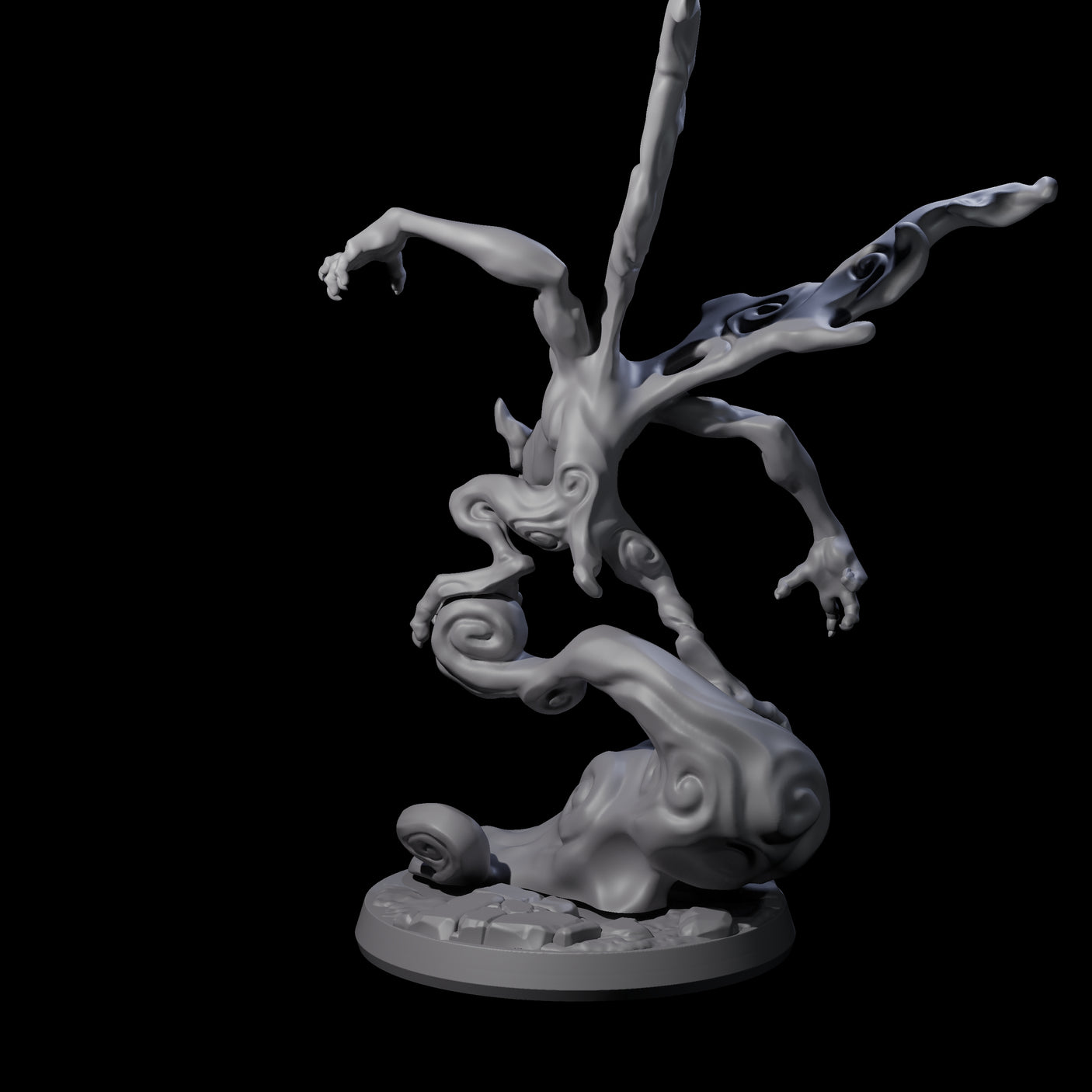 Roiling Smoke Mephit Miniature for Dungeons and Dragons, Pathfinder or other TTRPGs