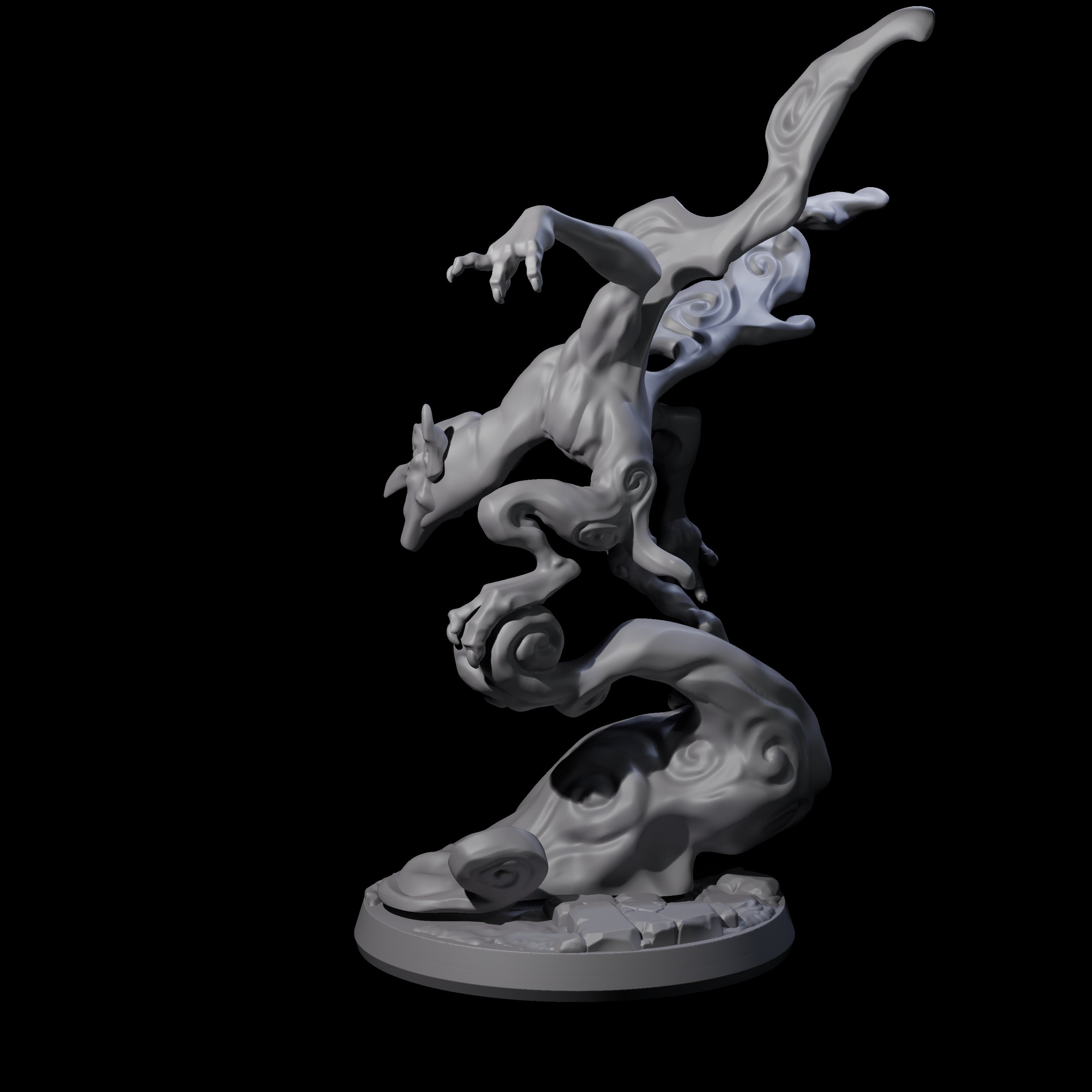 Roiling Smoke Mephit Miniature for Dungeons and Dragons, Pathfinder or other TTRPGs