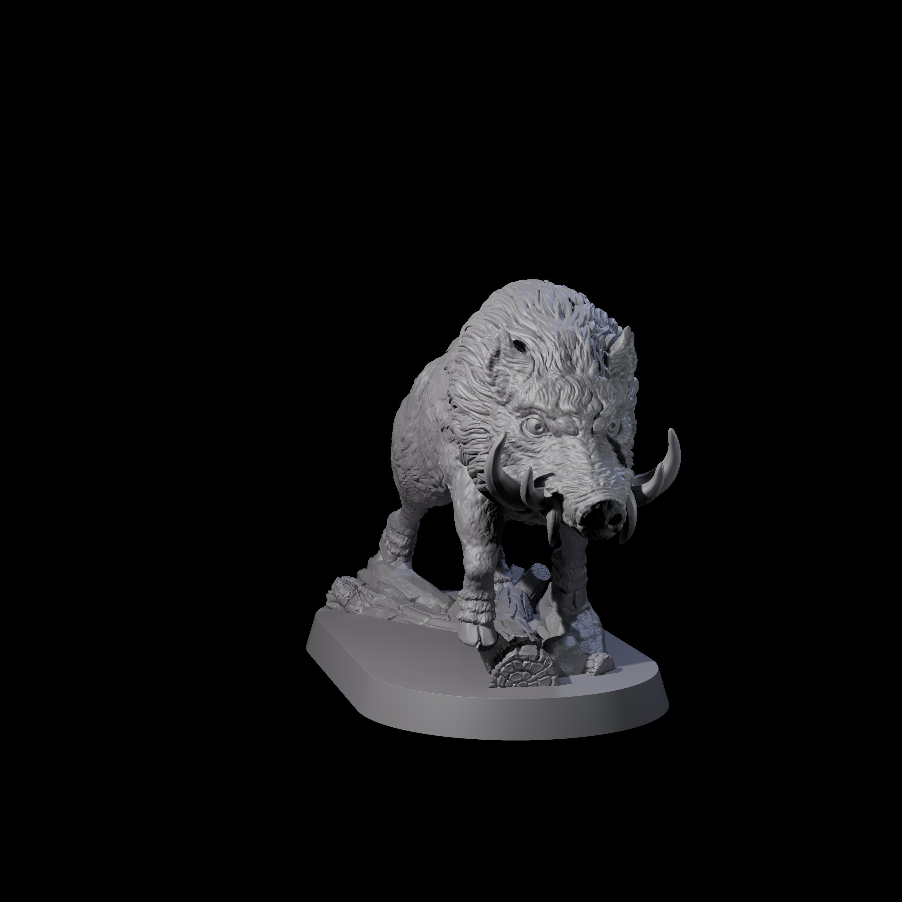 Romping Wild Boar Miniature for Dungeons and Dragons, Pathfinder or other TTRPGs