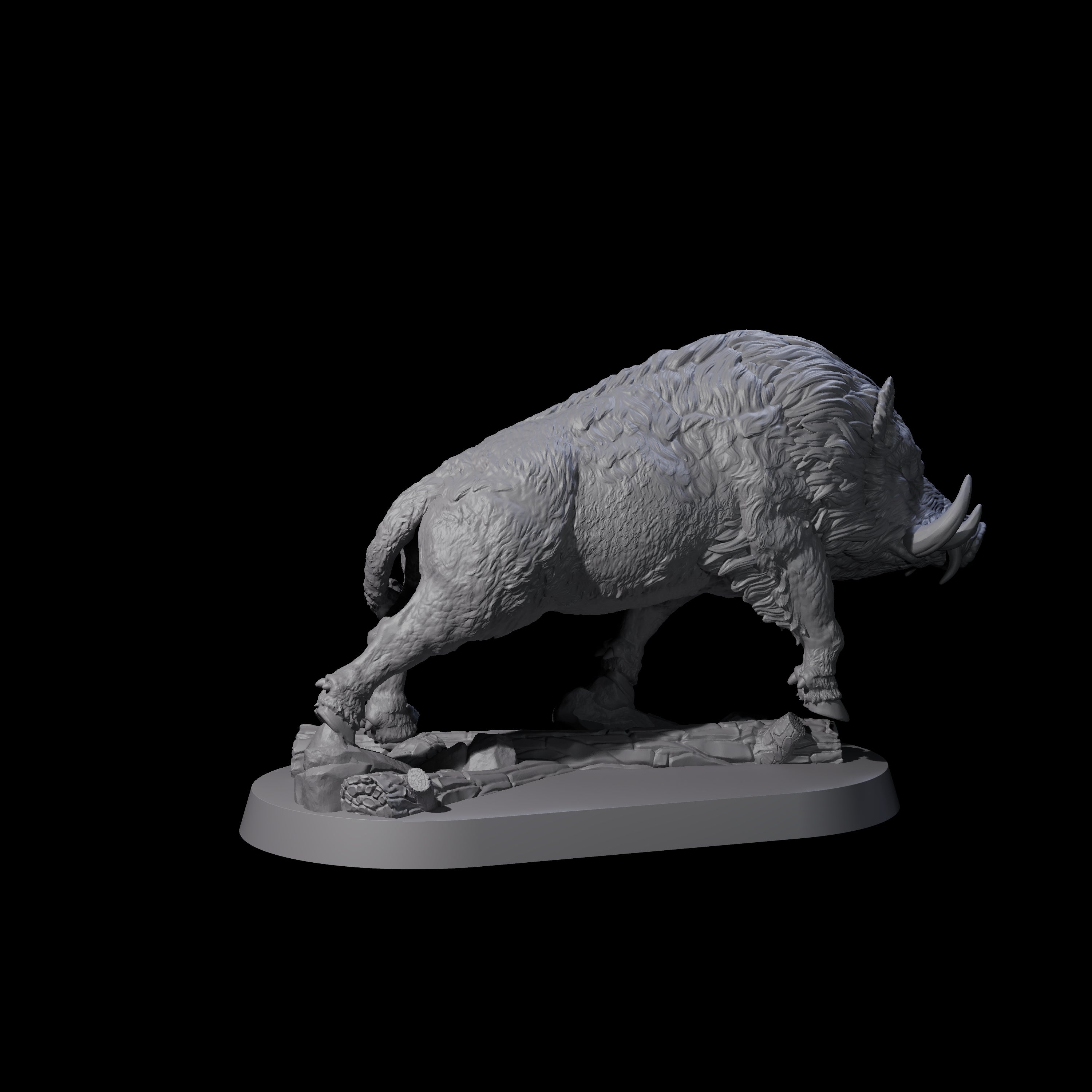 Romping Wild Boar Miniature for Dungeons and Dragons, Pathfinder or other TTRPGs