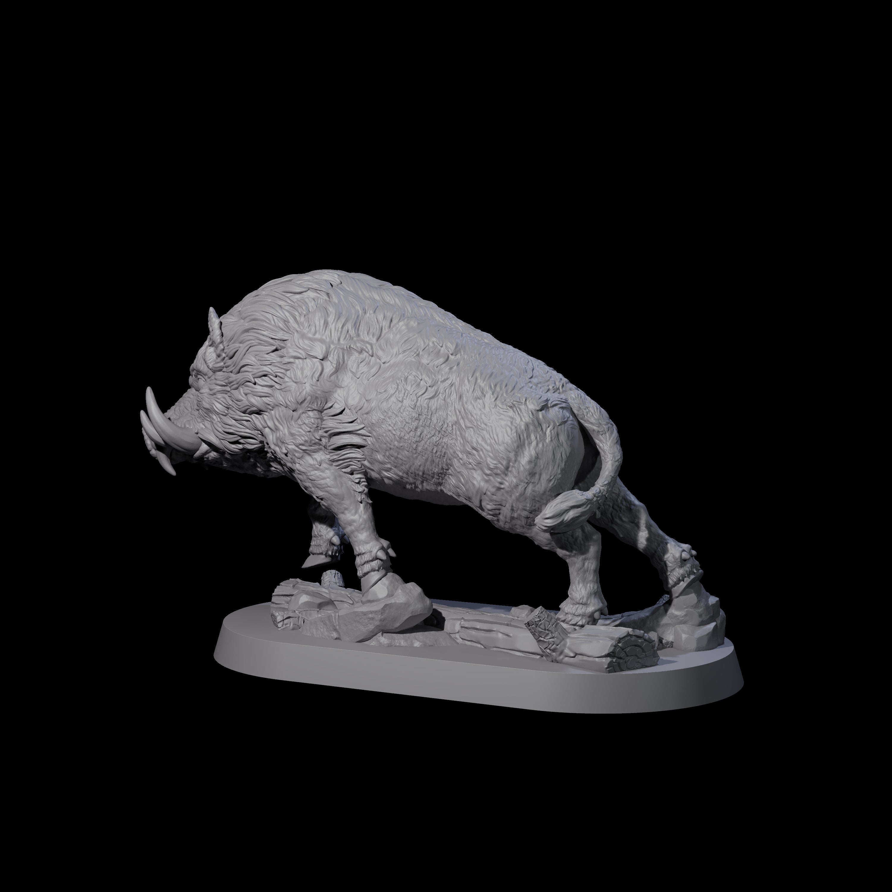 Romping Wild Boar Miniature for Dungeons and Dragons, Pathfinder or other TTRPGs