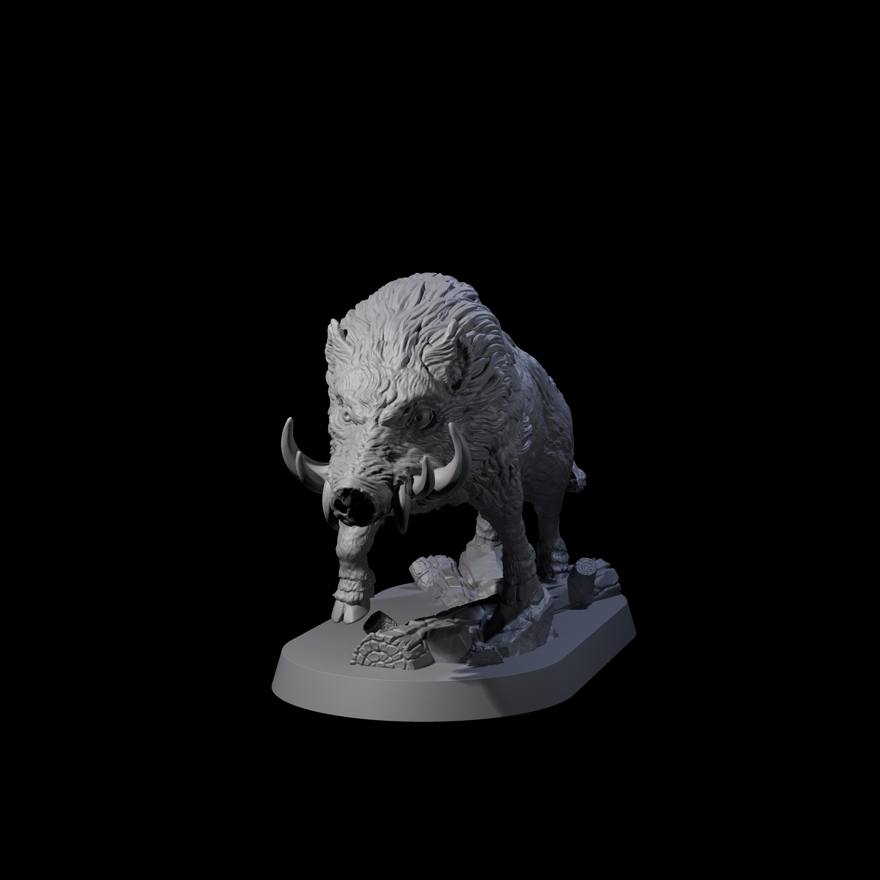 Romping Wild Boar Miniature for Dungeons and Dragons, Pathfinder or other TTRPGs