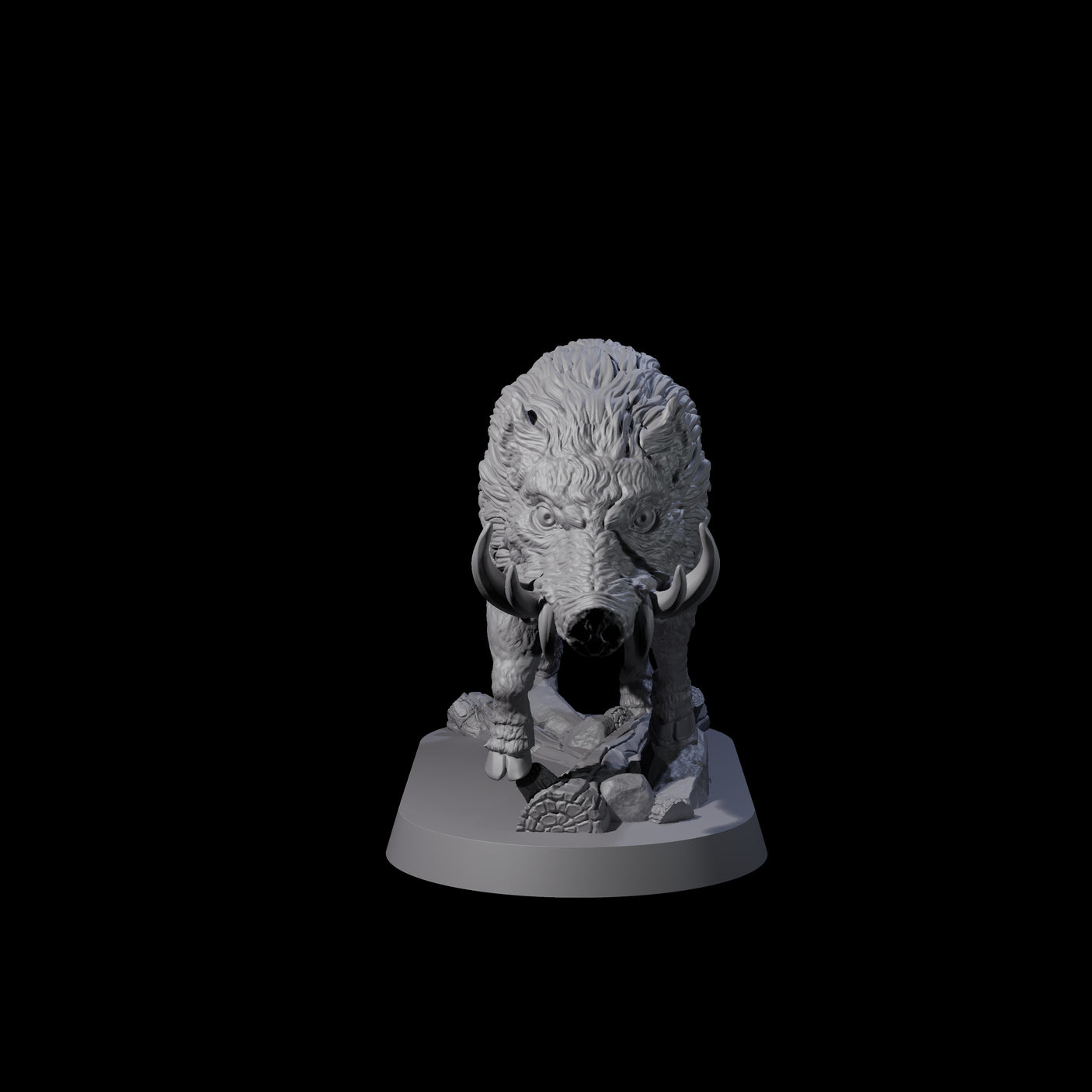 Romping Wild Boar Miniature for Dungeons and Dragons, Pathfinder or other TTRPGs