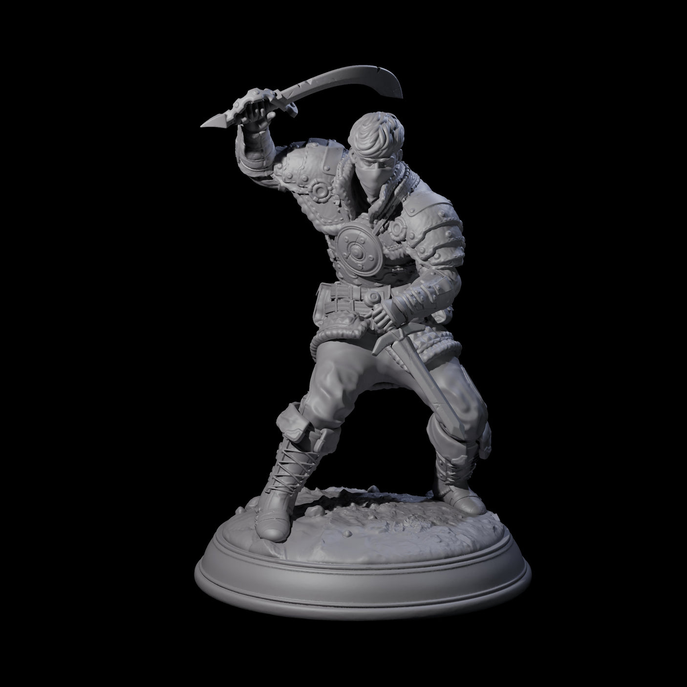 Rooftop Assassin C Miniature for Dungeons and Dragons, Pathfinder or other TTRPGs