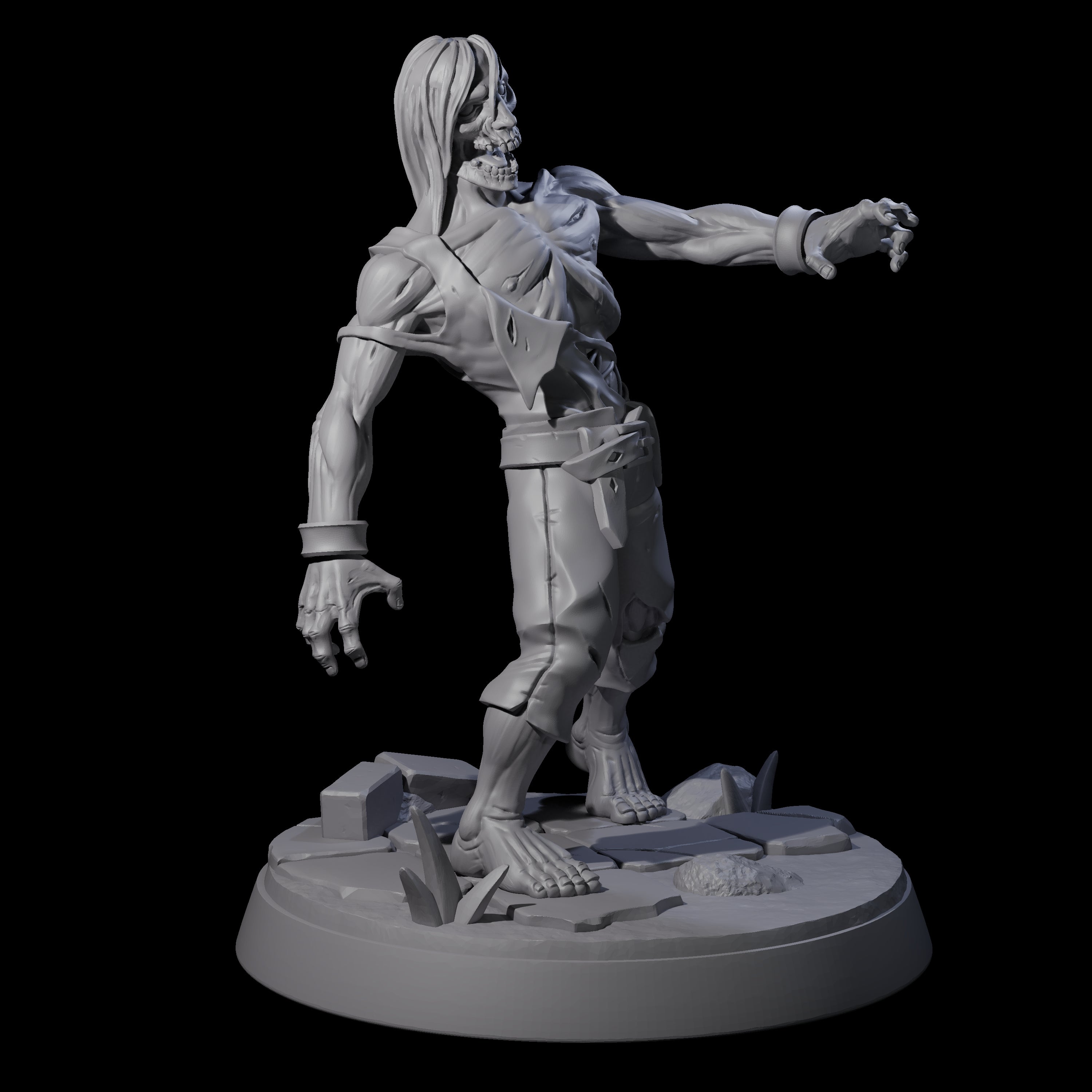 Rotten And Stinking Zombie Horror A Miniature for Dungeons and Dragons, Pathfinder or other TTRPGs