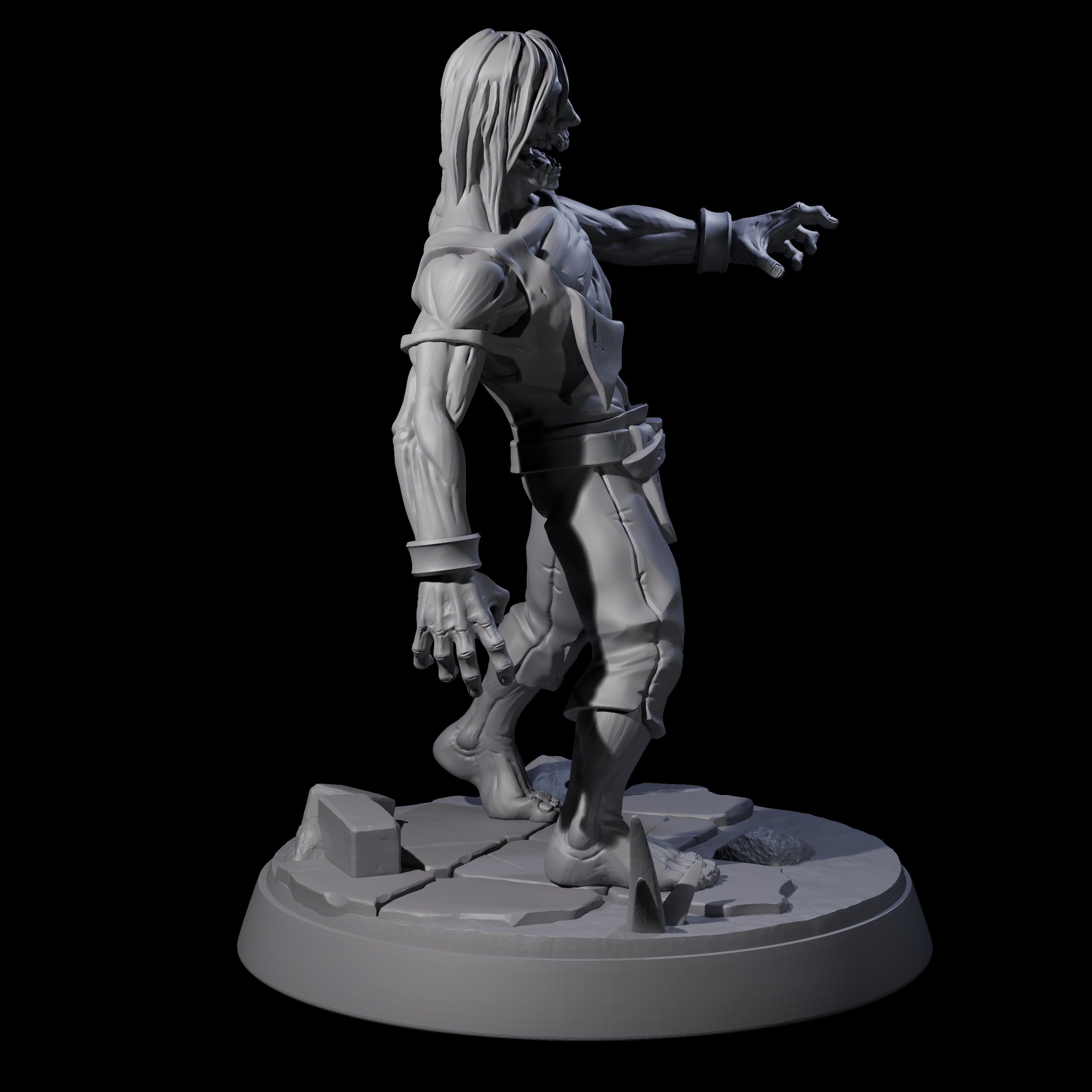 Rotten And Stinking Zombie Horror A Miniature for Dungeons and Dragons, Pathfinder or other TTRPGs