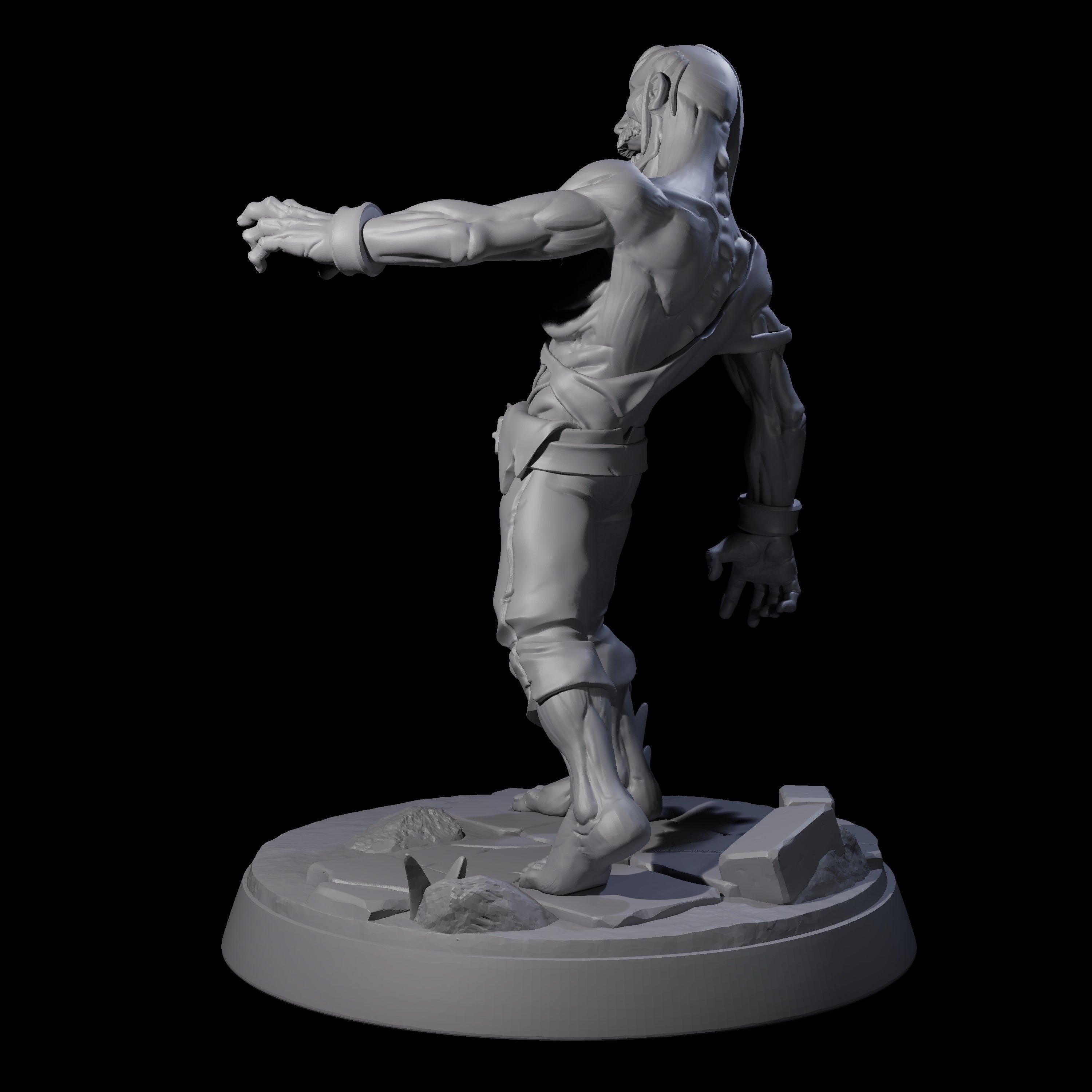 Rotten And Stinking Zombie Horror A Miniature for Dungeons and Dragons, Pathfinder or other TTRPGs