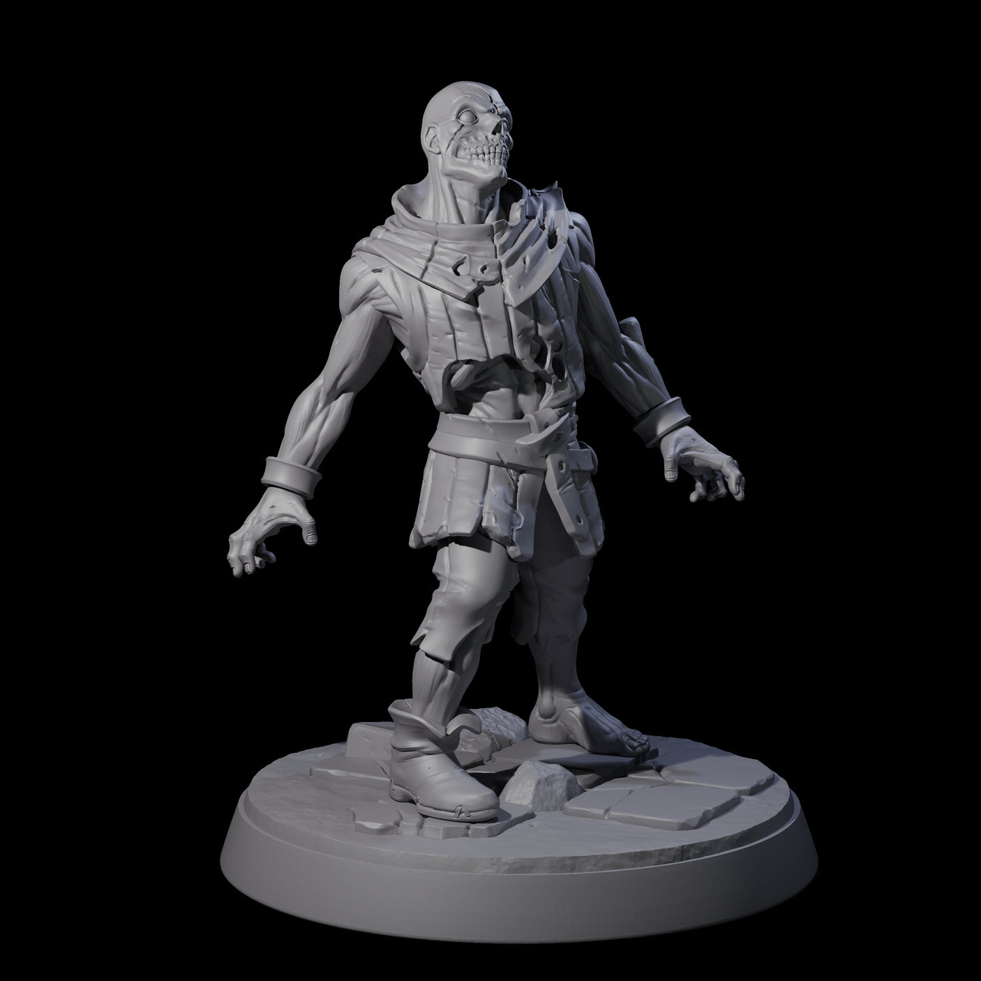 Rotten And Stinking Zombie Horror B Miniature for Dungeons and Dragons, Pathfinder or other TTRPGs